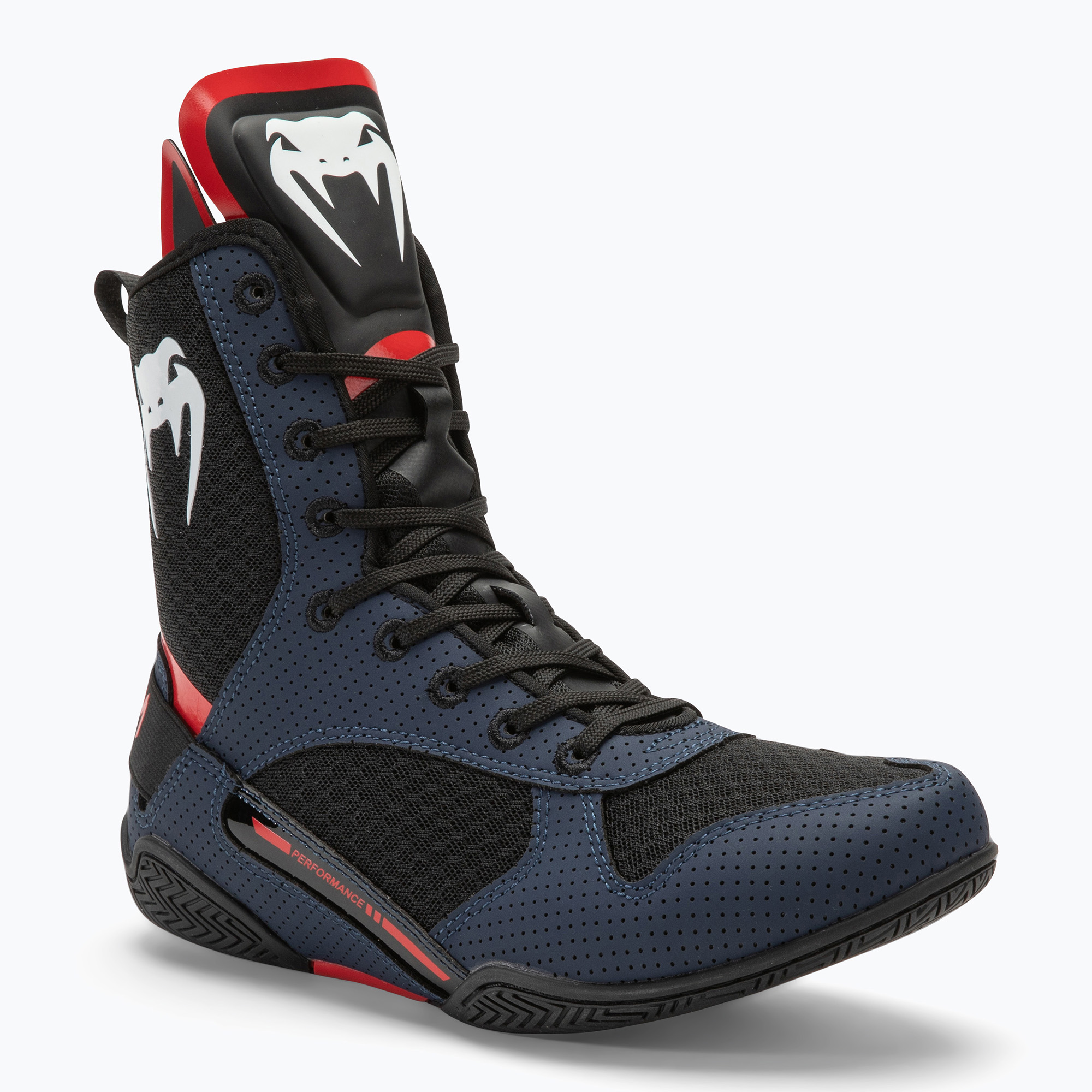Stivali da boxe Venum Elite navy/nero (44.5 EU) (Elite Boxing VENUM-03681-607)