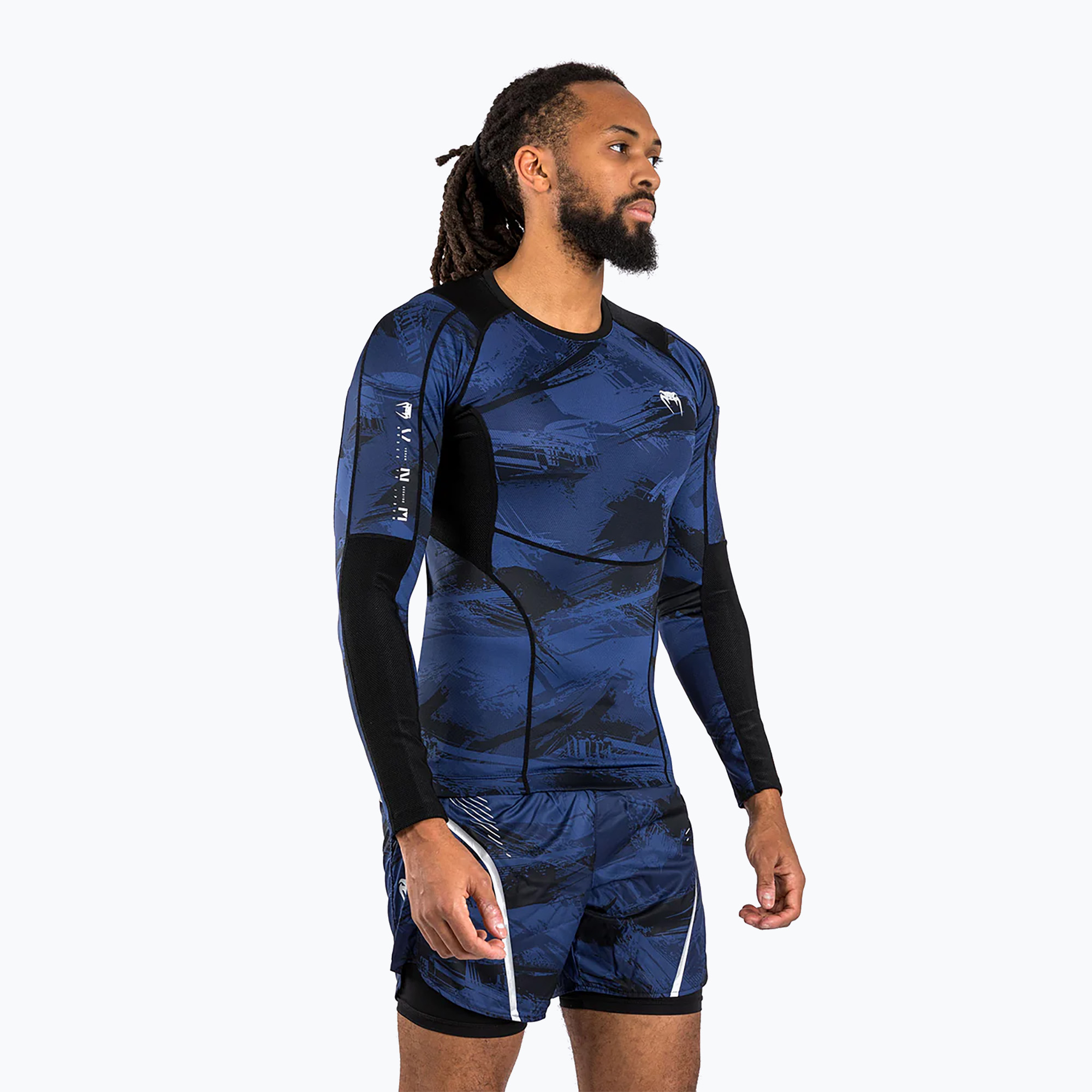 Venum Electron 3.0 Rashguard navy Longsleeve da uomo (S) (Electron 3.0 Rashguard VENUM-04551-018)