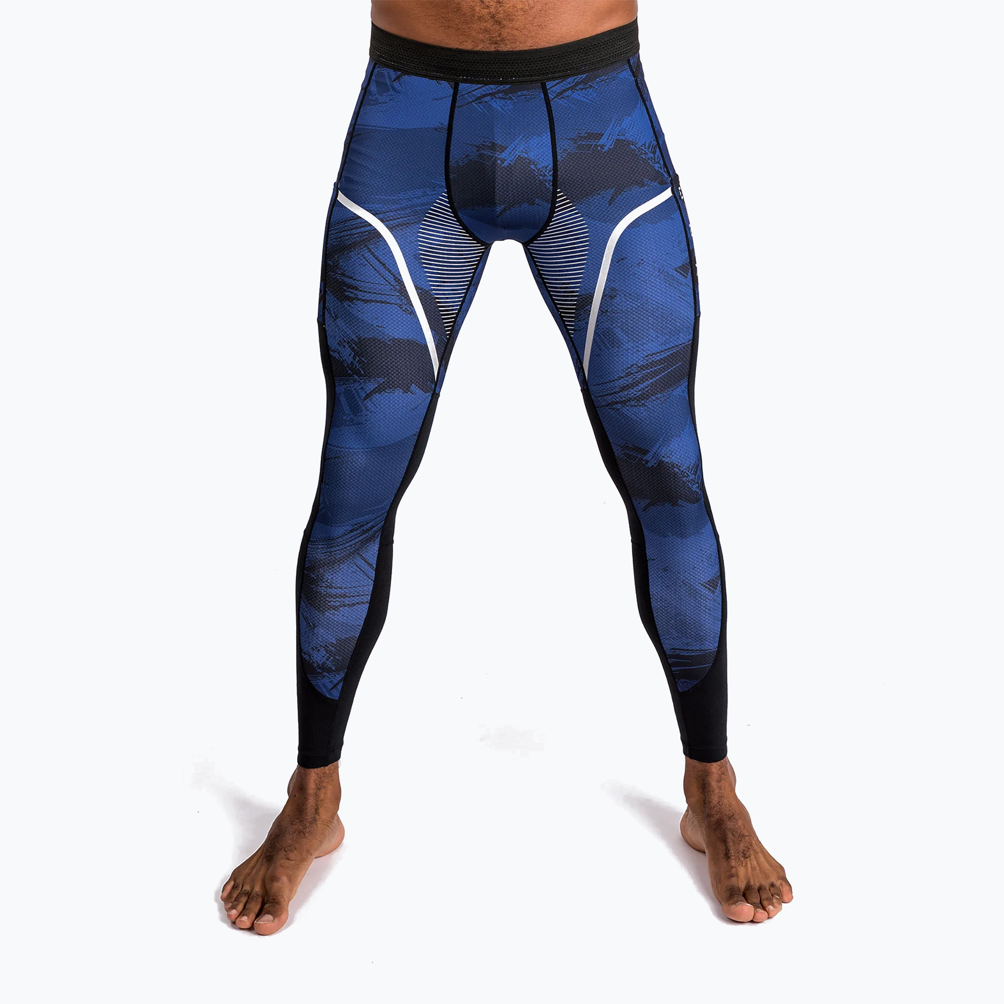 Leggings da uomo Venum Electron 3.0 Ghette navy (S) (Electron 3.0 Spats VENUM-04554-018)