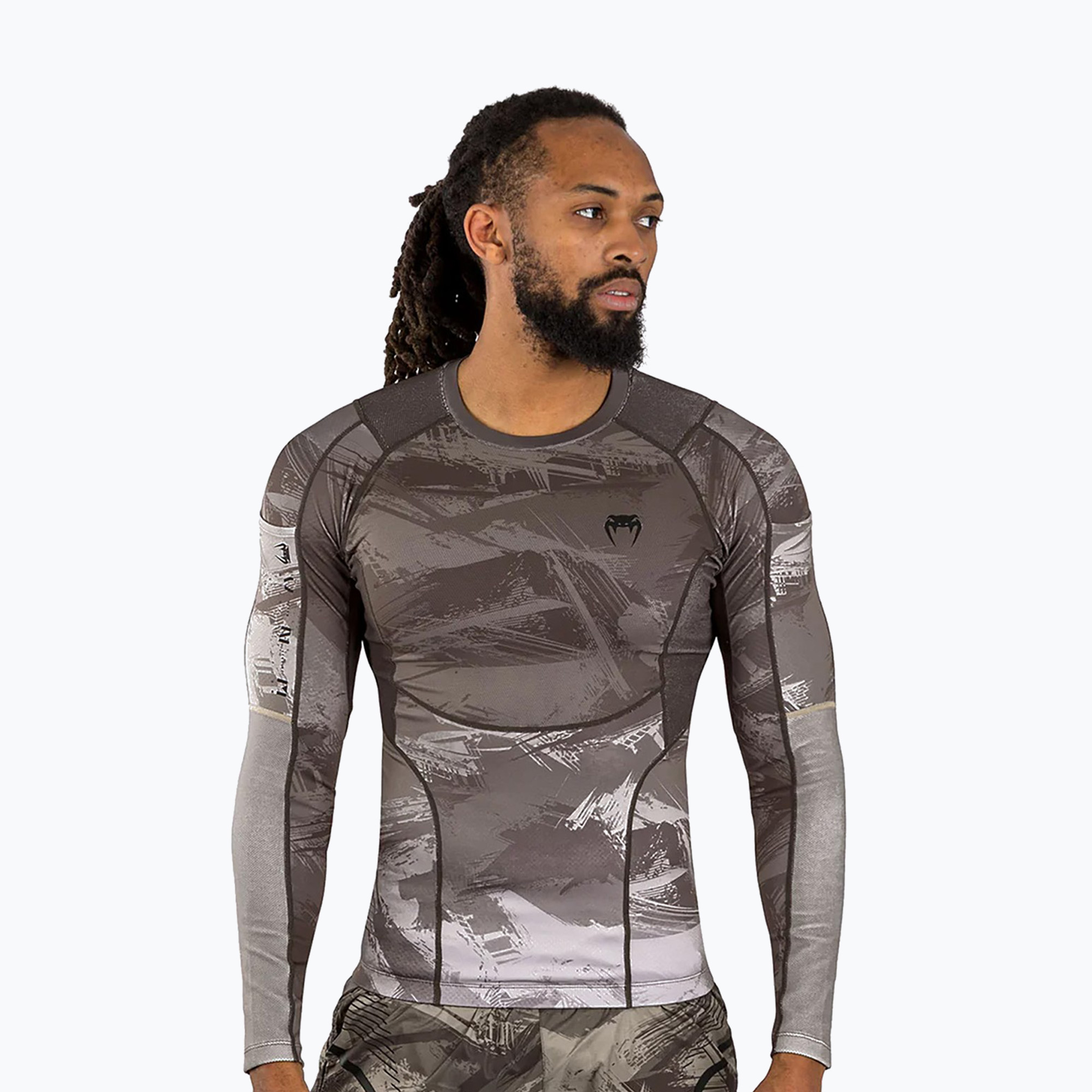 Venum Electron 3.0 Rashguard sand Longsleeve da uomo