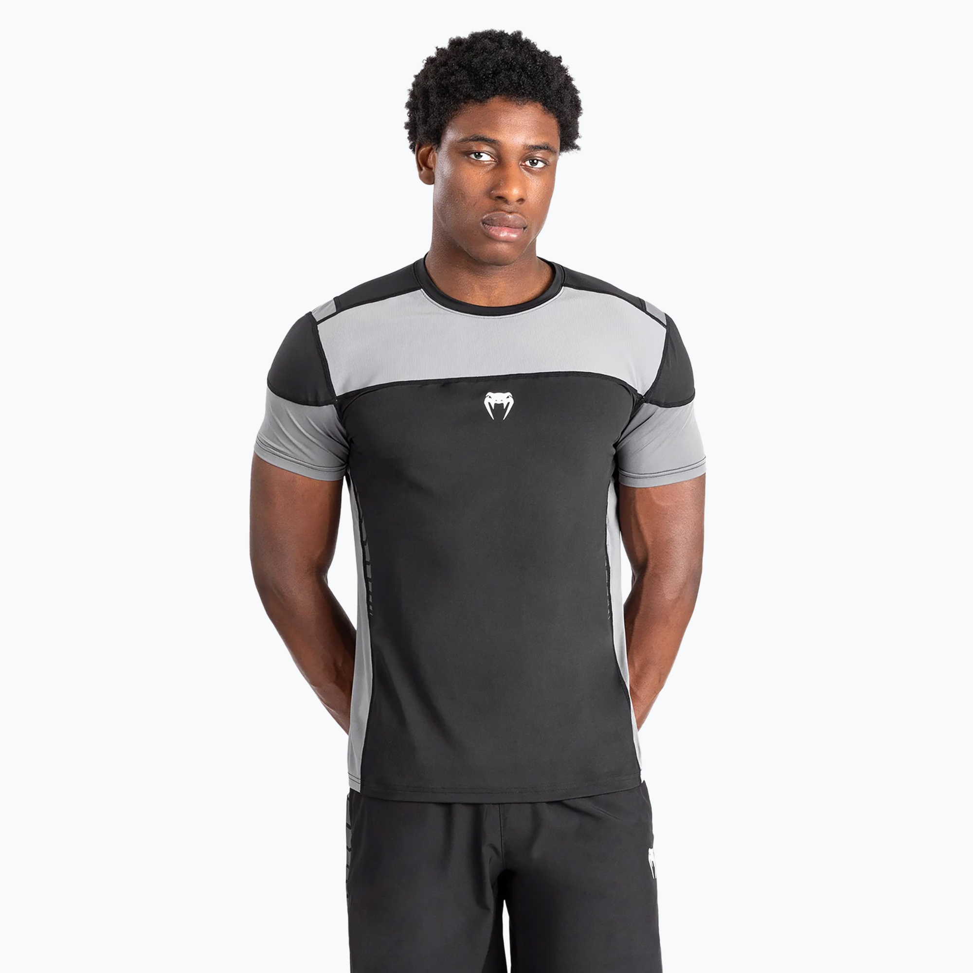 Maglietta da allenamento Venum Tempest Dry-Tech nero/grigio da uomo (XXL) (Tempest Dry-Tech 05201-109)