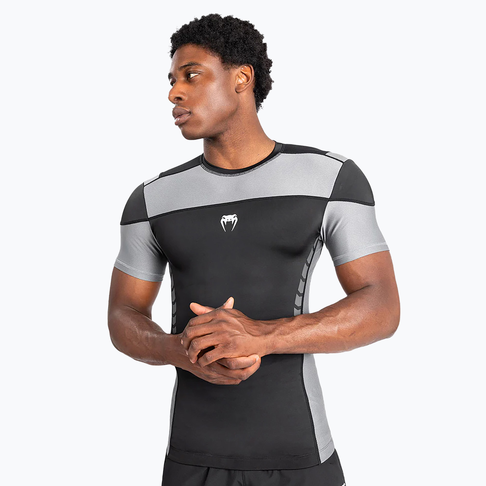 Venum Tempest Rashguard da uomo nero/grigio (L) (Tempest Rashguard SS 05203-109)