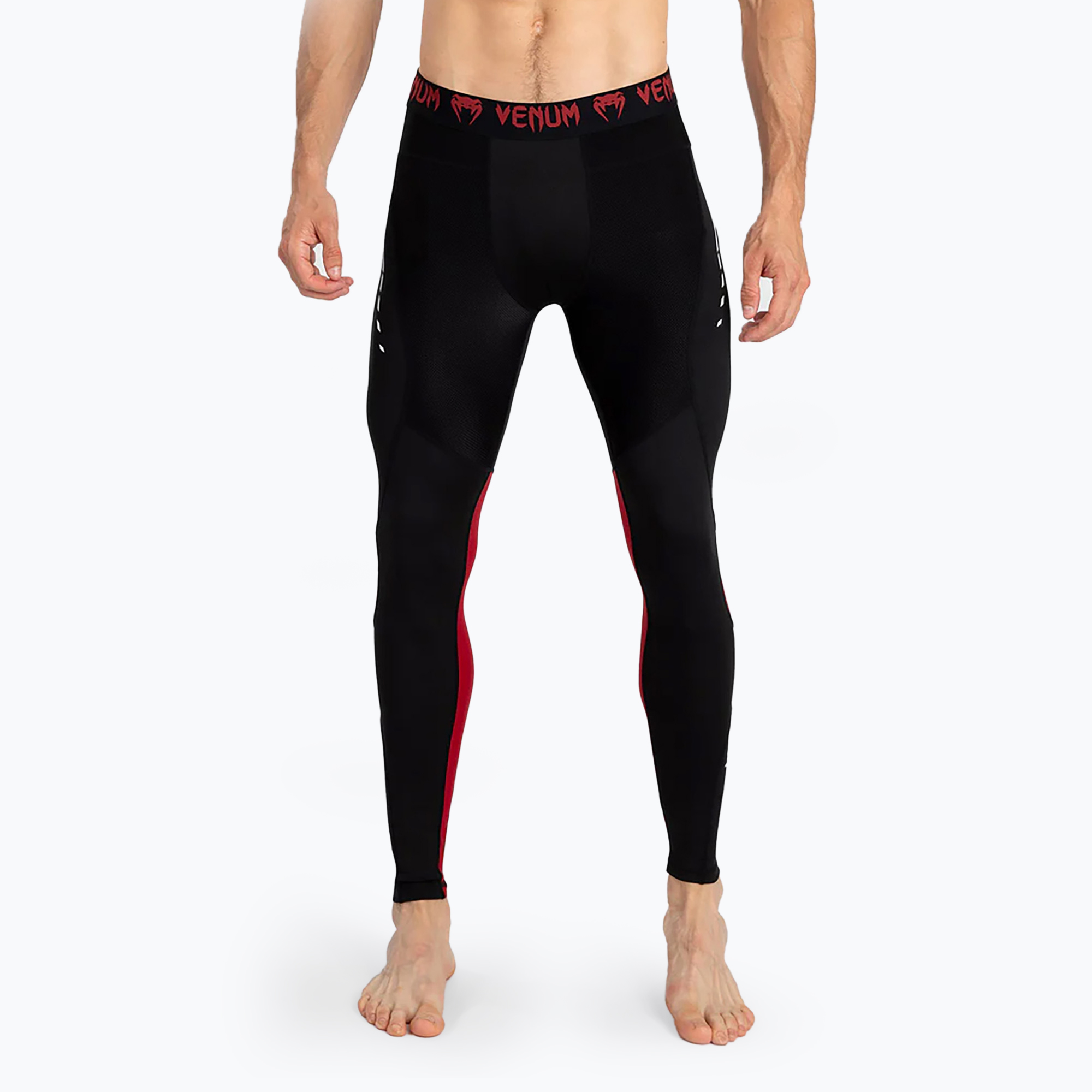 Leggings Venum da uomo Adrenaline Spats nero/rosso (XL) (Adrenaline Spats VENUM-05235-100)