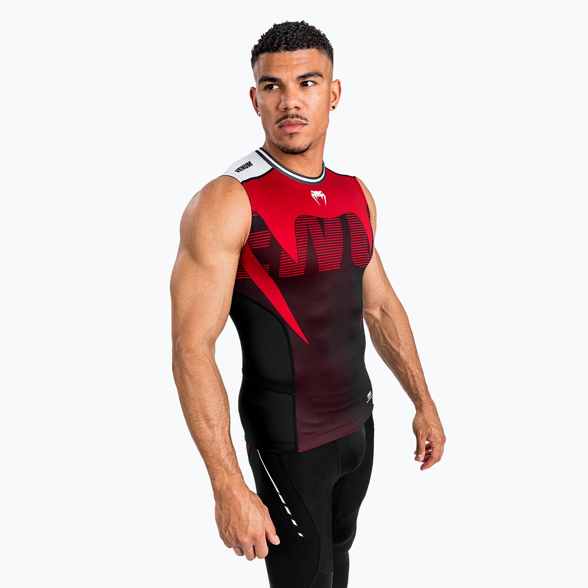 Canotta Venum Adrenaline Rashguard da uomo, nero/rosso (L) (Adrenaline Rashguard VENUM-05175-100)