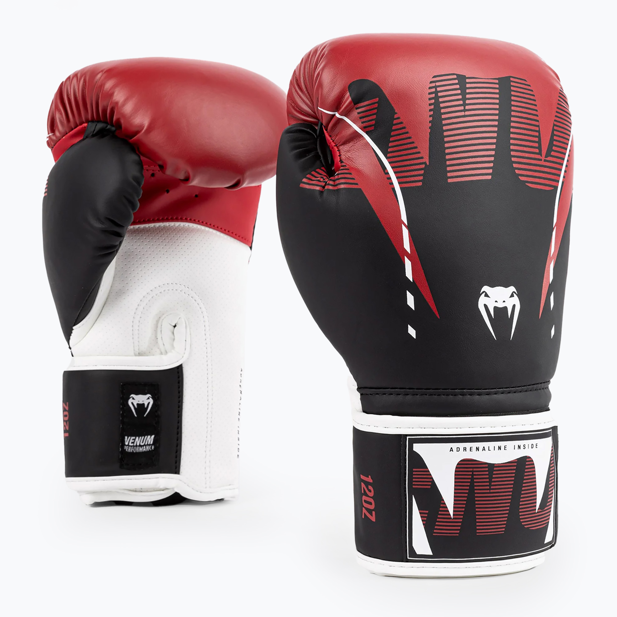 Venum Adrenaline Guanti da boxe nero/rosso (12oz) (Adrenaline Boxing VENUM-05181-100)