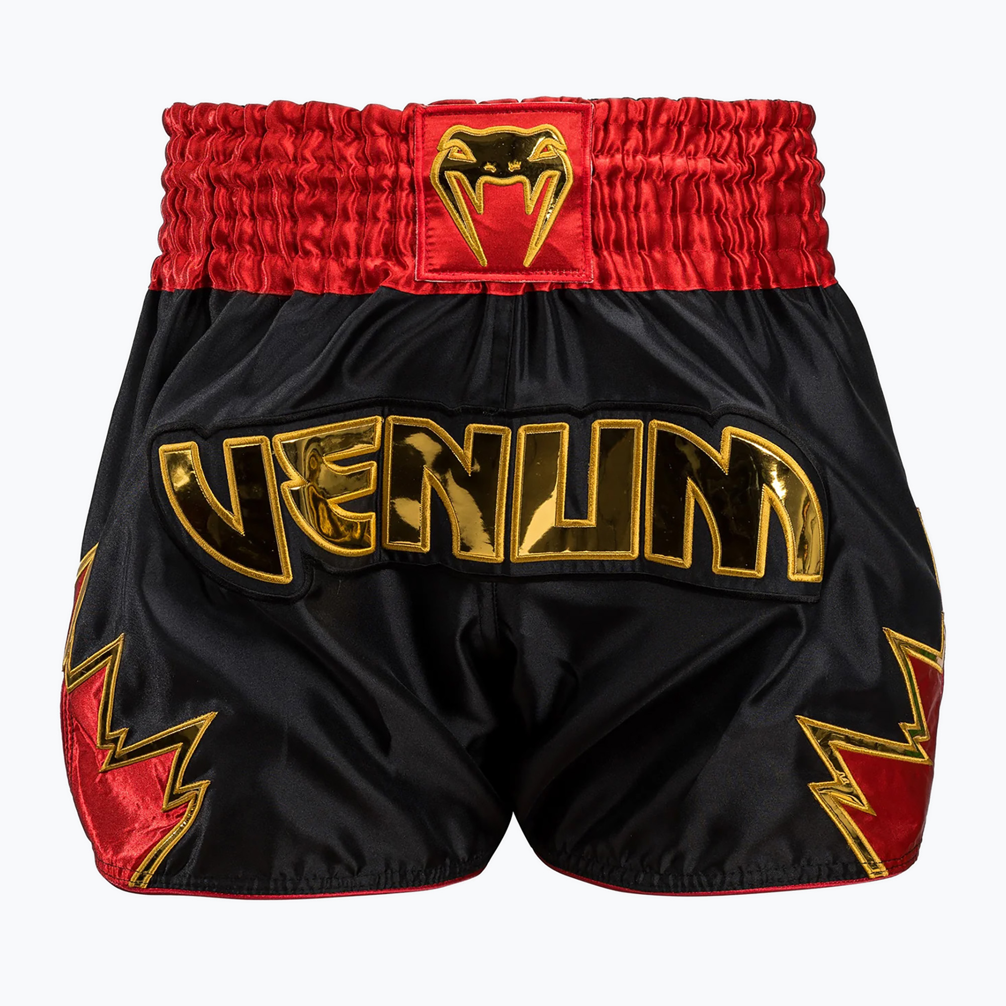 Pantaloncini da allenamento Venum Inferno Muay Thai da uomo nero/oro/rosso (M) (Inferno Muay Thai VENUM-05354-603)