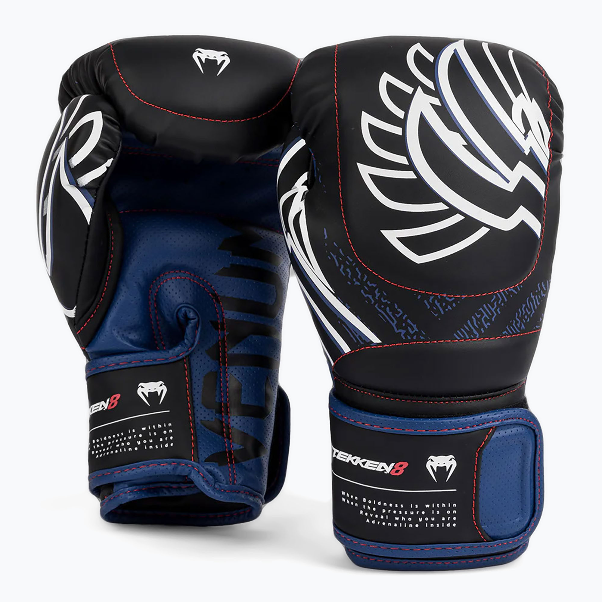 Guanti da boxe Venum X Tekken 8 - Guanti da boxe Jin Kazama blu/nero/bianco (12 oz) (Jin Kazama Boxing Gloves)