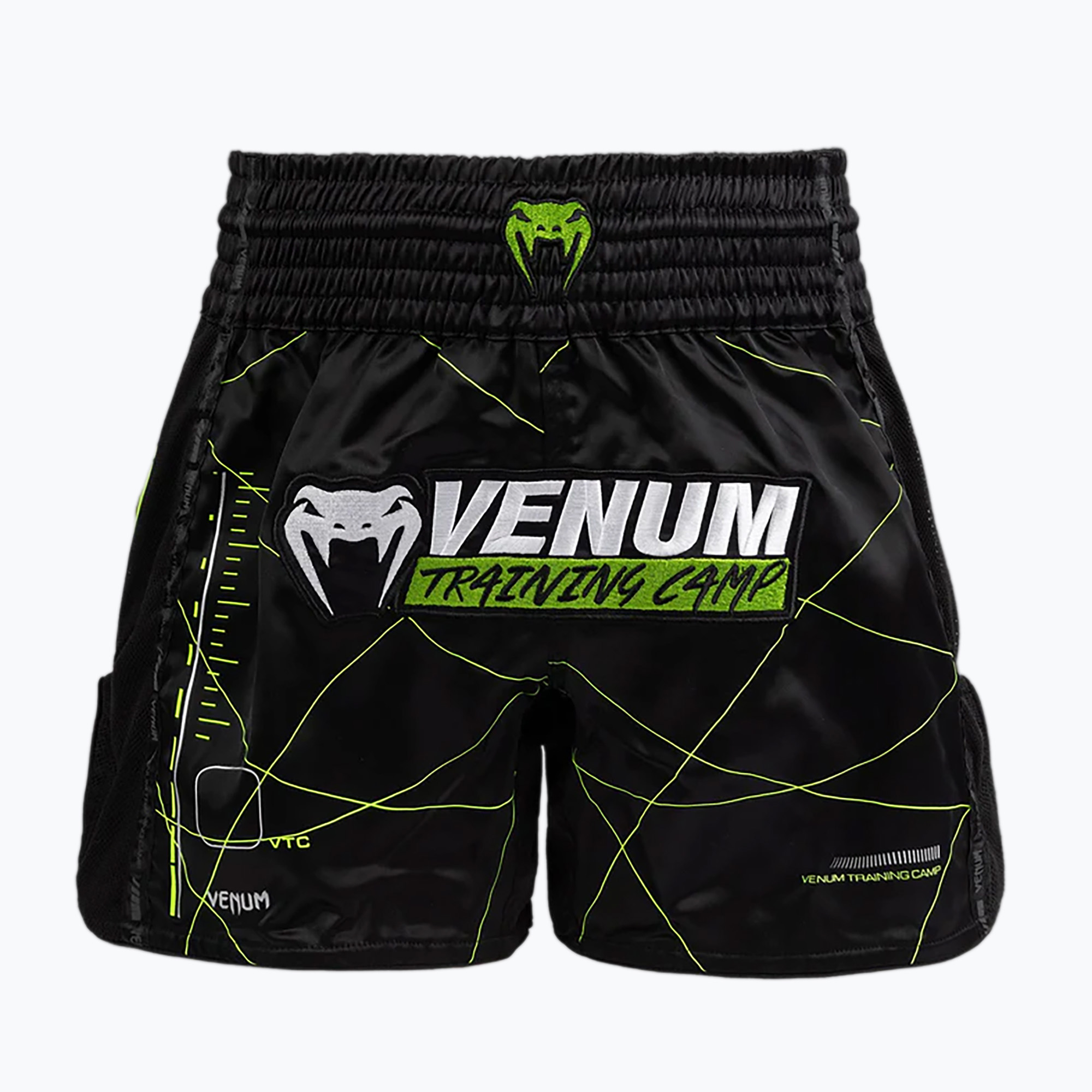Pantaloncini Venum Training Camp 4.0 da uomo nero/verde (S) (Training Camp 4.0 Muay Thai VENUM-05485-103)