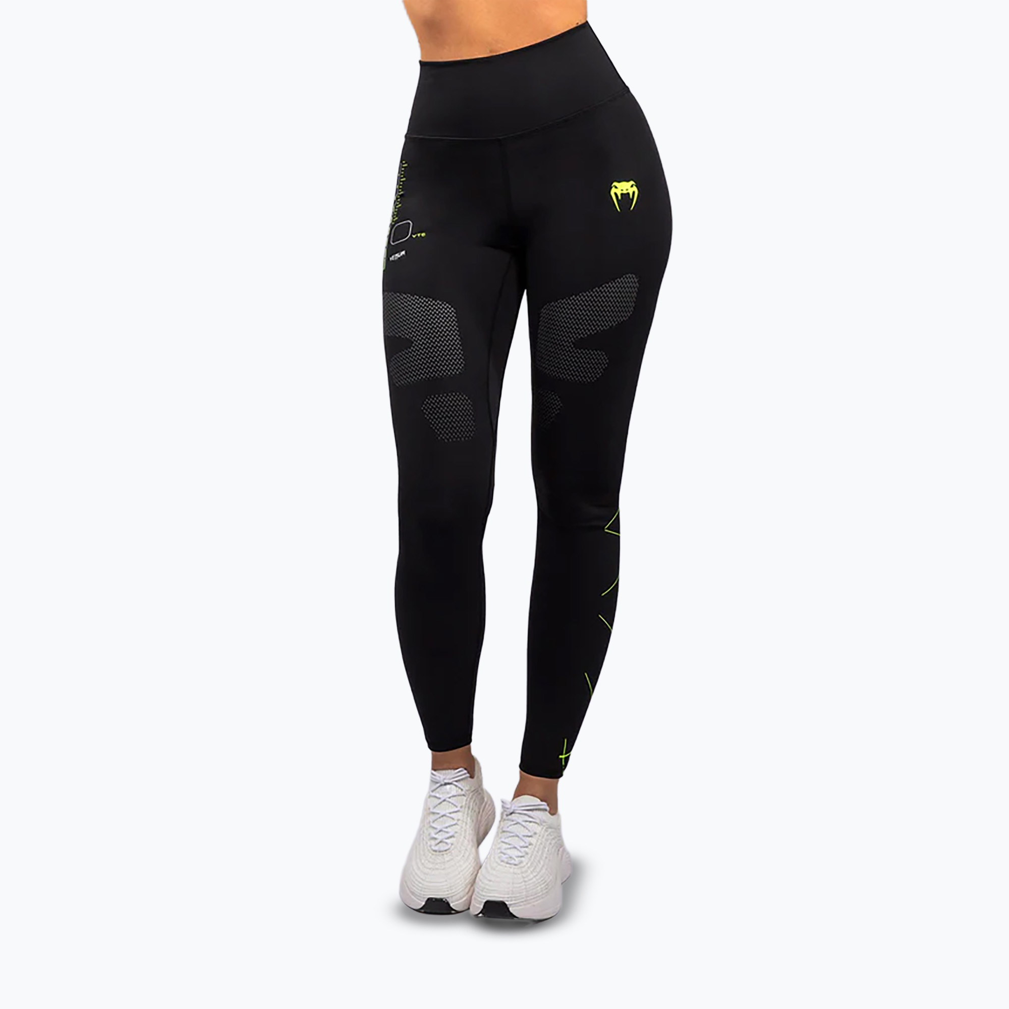 Leggings da allenamento da donna Venum Training Camp 4.0 nero/verde (M) (Training Camp 4.0 VENUM-05492-103)