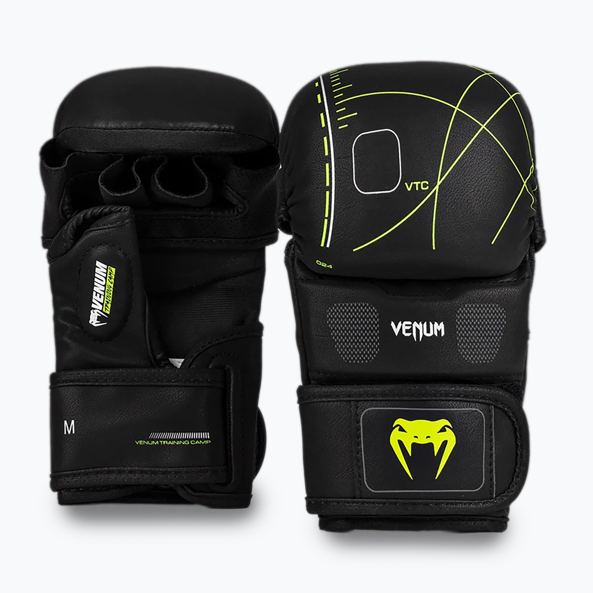 Guanti da sparring Venum Training Camp 4.0 nero/verde scuro