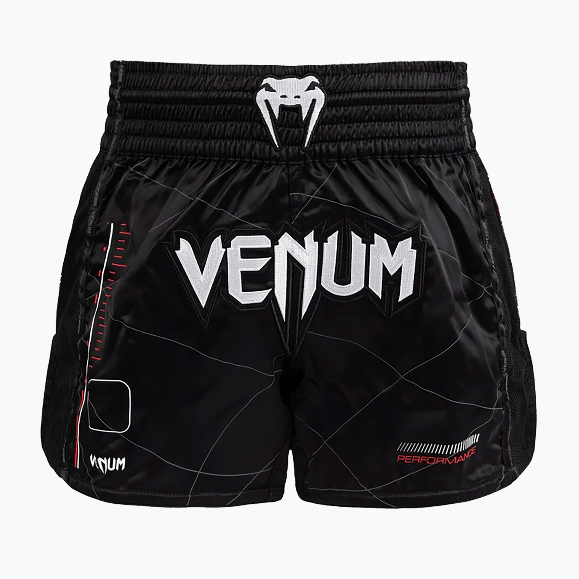 Pantaloncini da allenamento Venum Tactical XT Muay Thai da uomo nero/rosso fuoco (M) (Tactical XT Muay Thai VENUM-05528-100)