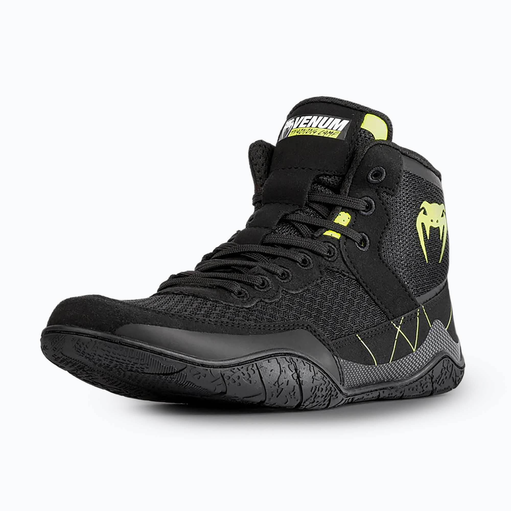 Venum Training Camp 4.0 Wrestling boxe stivali nero/verde (42.5 EU) (Training Camp 4.0 Wrestling VENUM-05499)