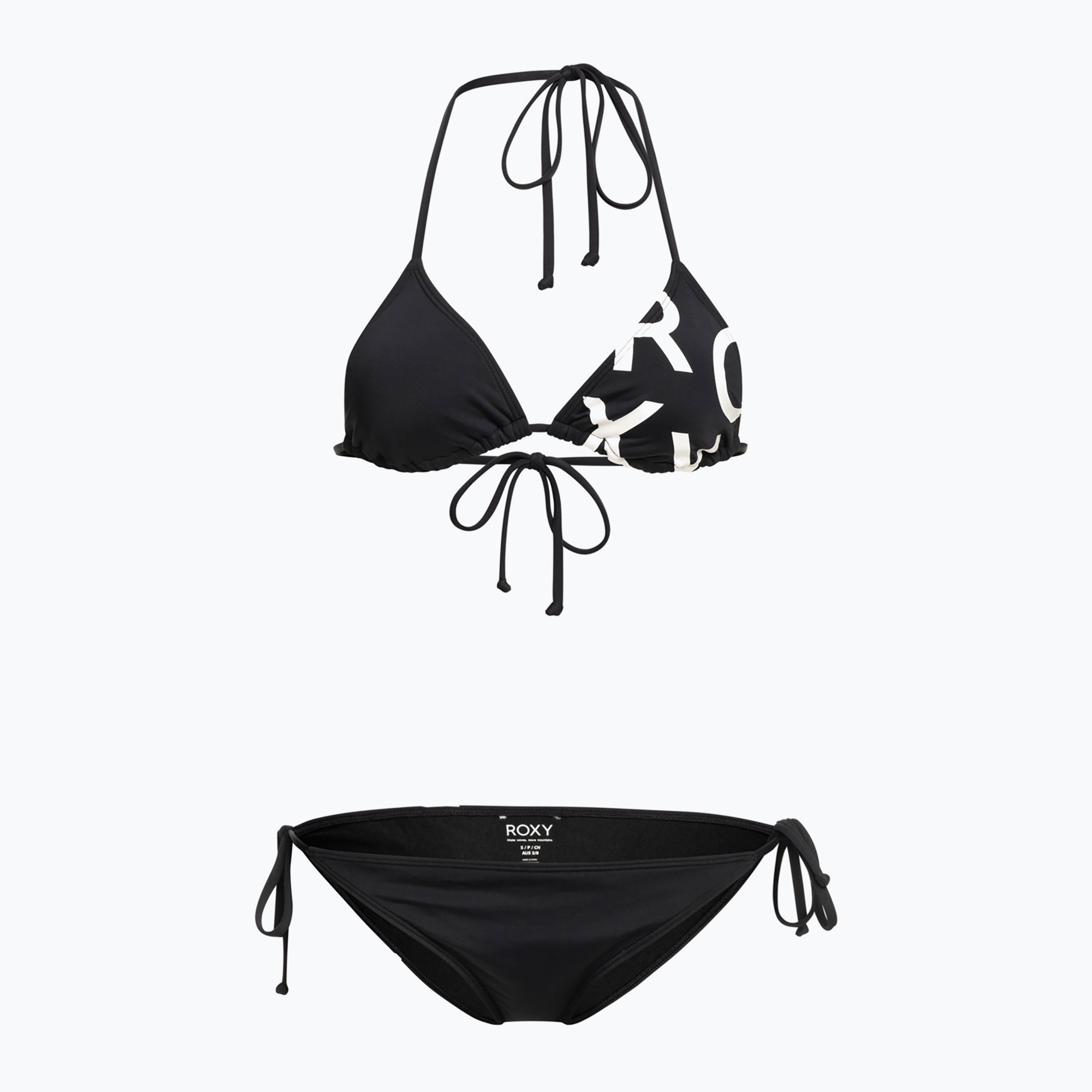 Costume da bagno a due pezzi da donna ROXY Beach Classics Tie Side antracite (XS) (SD BE CL Tiki Tri Reg TS ERJX203490)