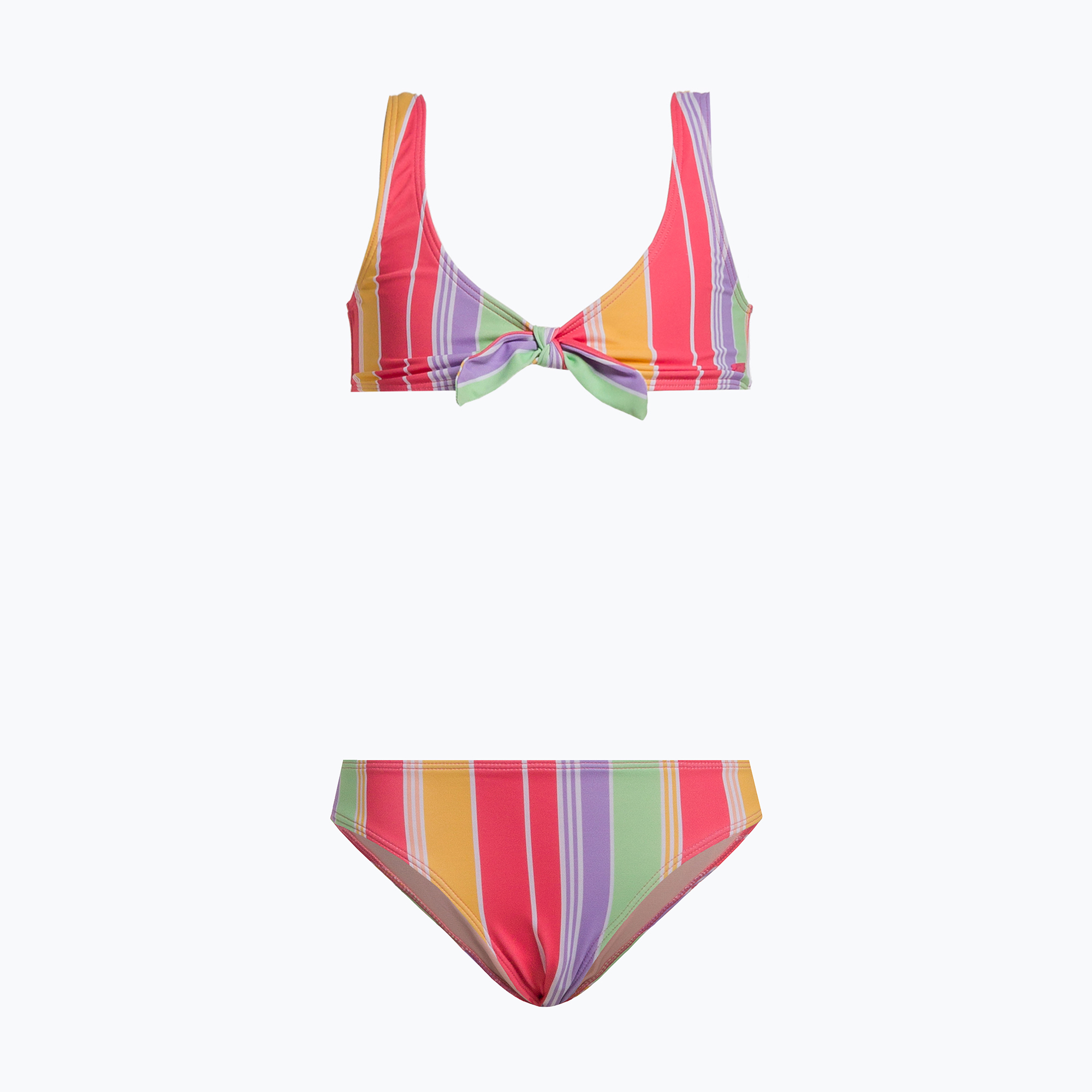 Costume da bagno a due pezzi per bambini ROXY Ocean Treasure Bralette Set sunkissed coral salty sunset (168 cm) (Ocean Treasure Bralette Set