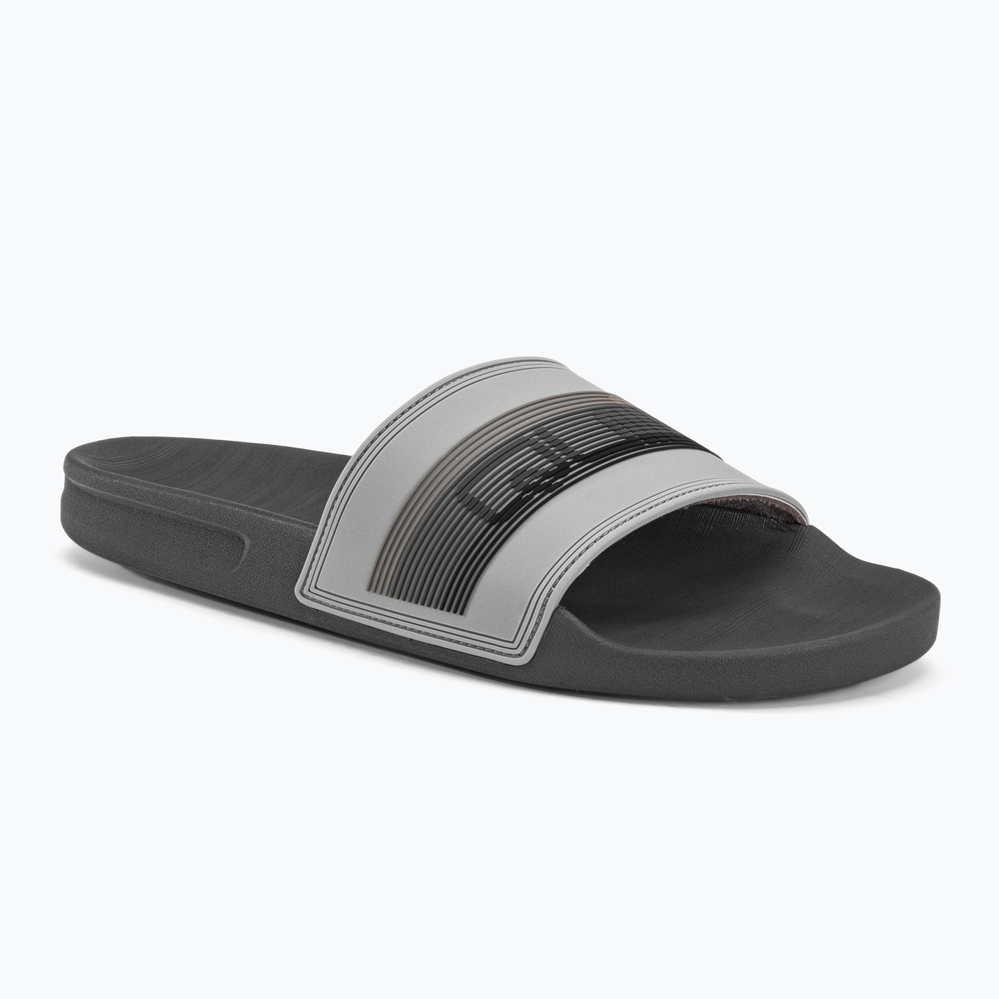 Quiksilver uomo Rivi Wordmark Slide infradito grigio (40 (7 US)) (Rivi Wordmark Slide AQYL101221-SYJ1)