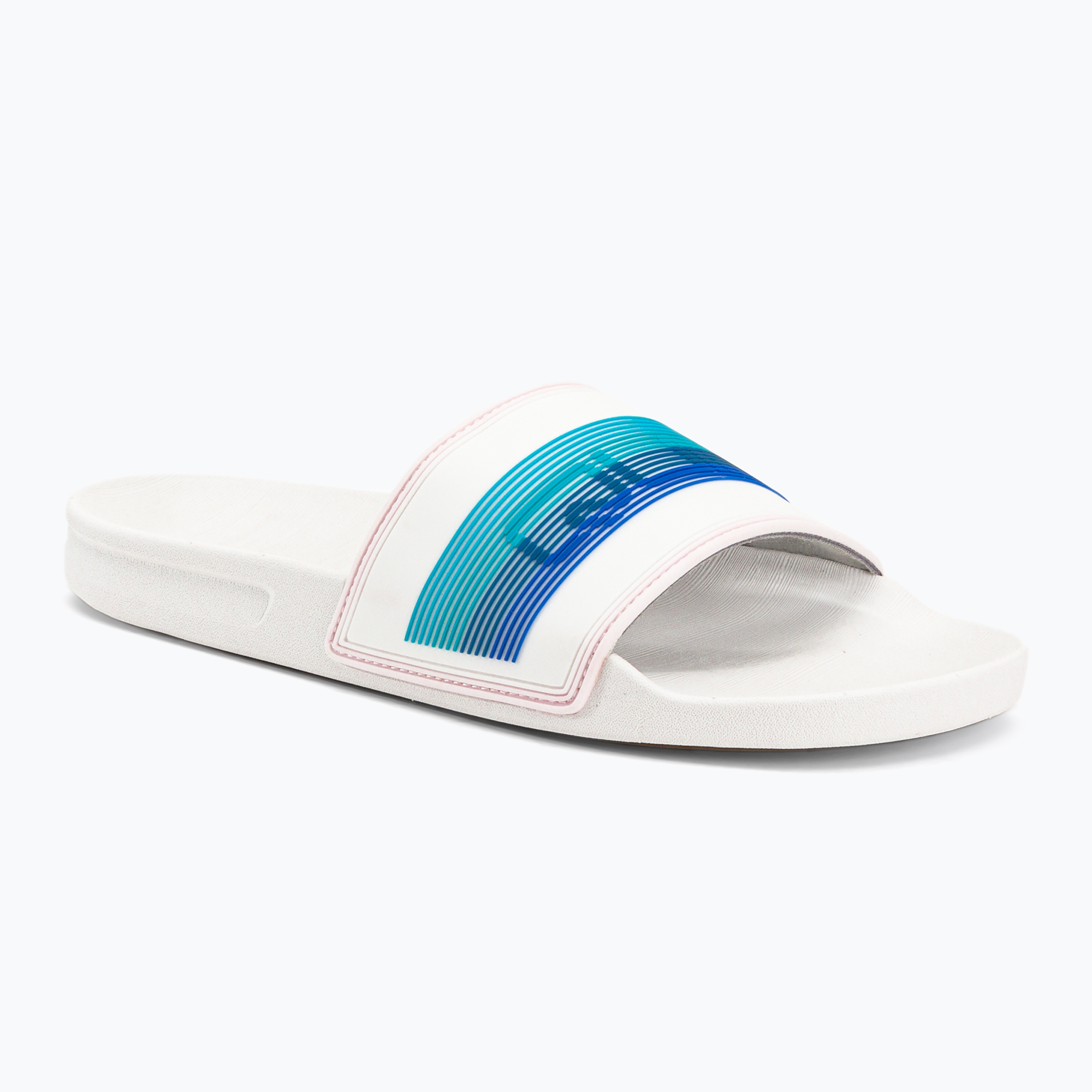 Infradito Quiksilver Rivi Wordmark Slide uomo bianco/blu/blu (40 (7 US)) (Rivi Wordmark Slide AQYL101221-XWBB)