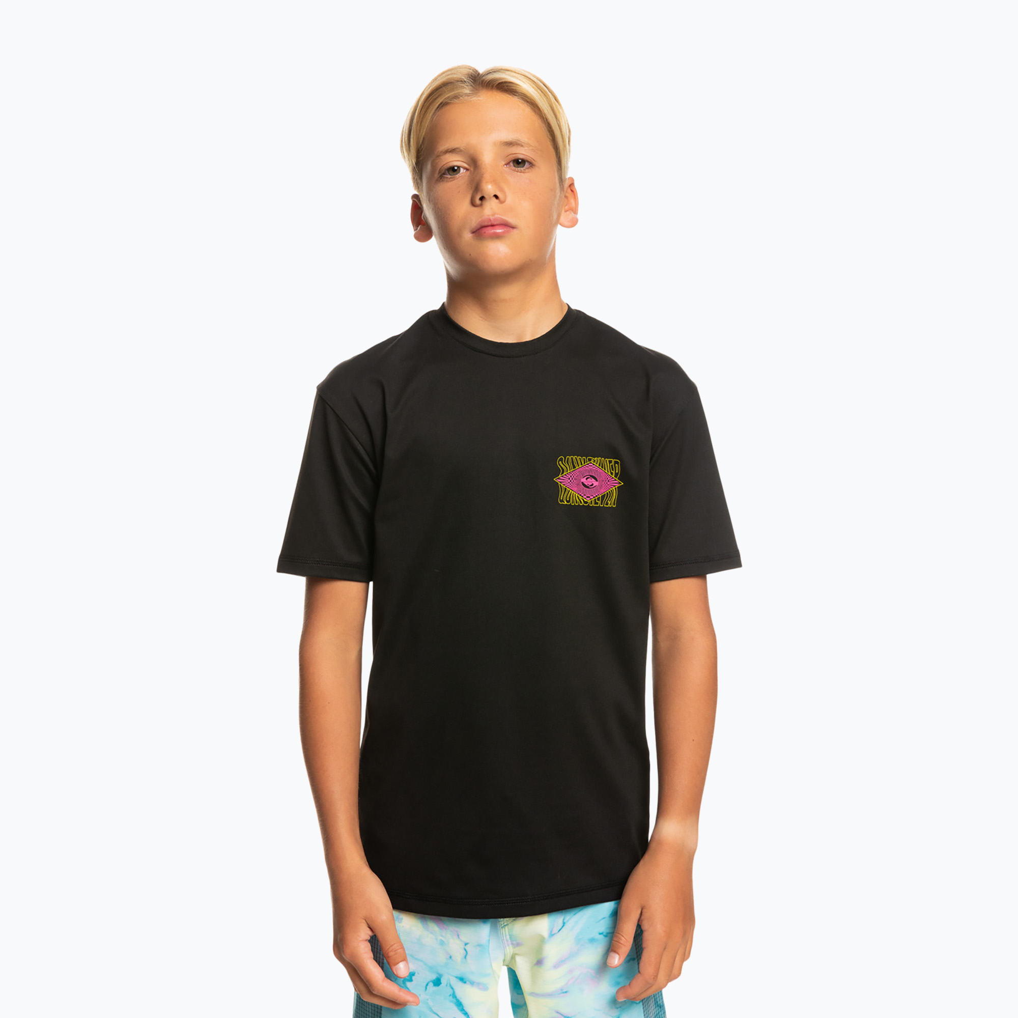 Camicia da bagno Quiksilver Radical Surf SS Y per bambini, nero (148-155 cm) (Radical Surf EQBWR03229-KVD0)