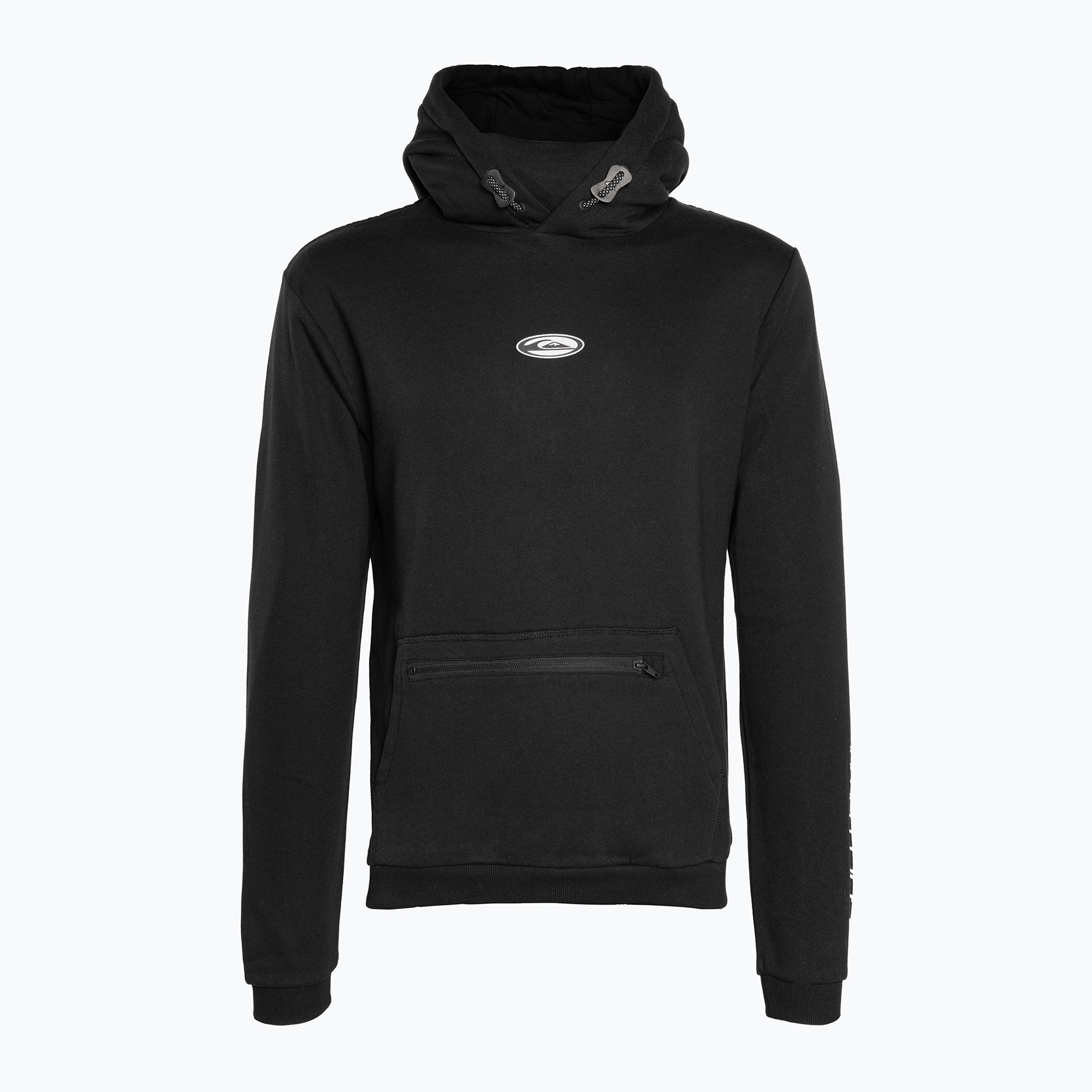 Felpa con cappuccio Quiksilver Big Logo Tech da uomo EQYFT04786 nero vero (S) (Big Logo Tech Hoodie EQYFT04786-KVJ0)