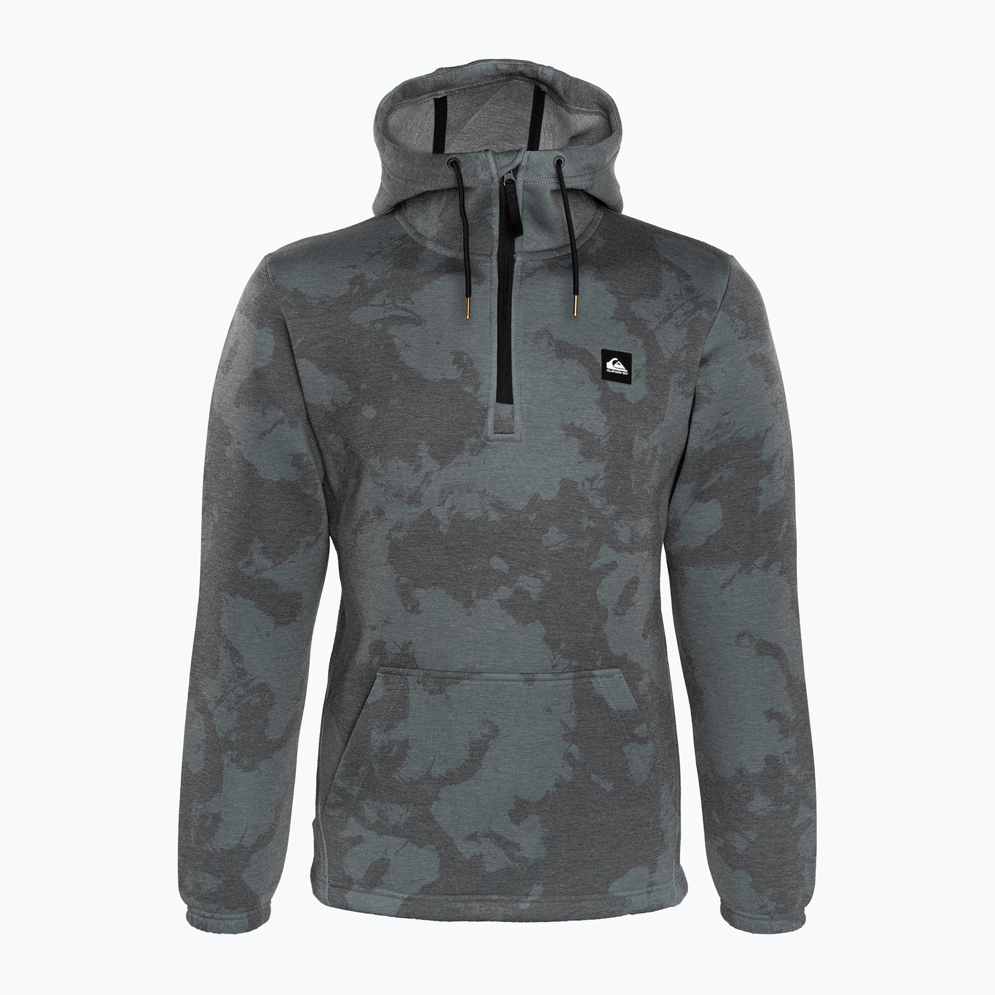 Quiksilver Shredder Hoodie felpa da snowboard tie dye true black (M) (Shredder Hoodie EQYFT04646-KVJ8)