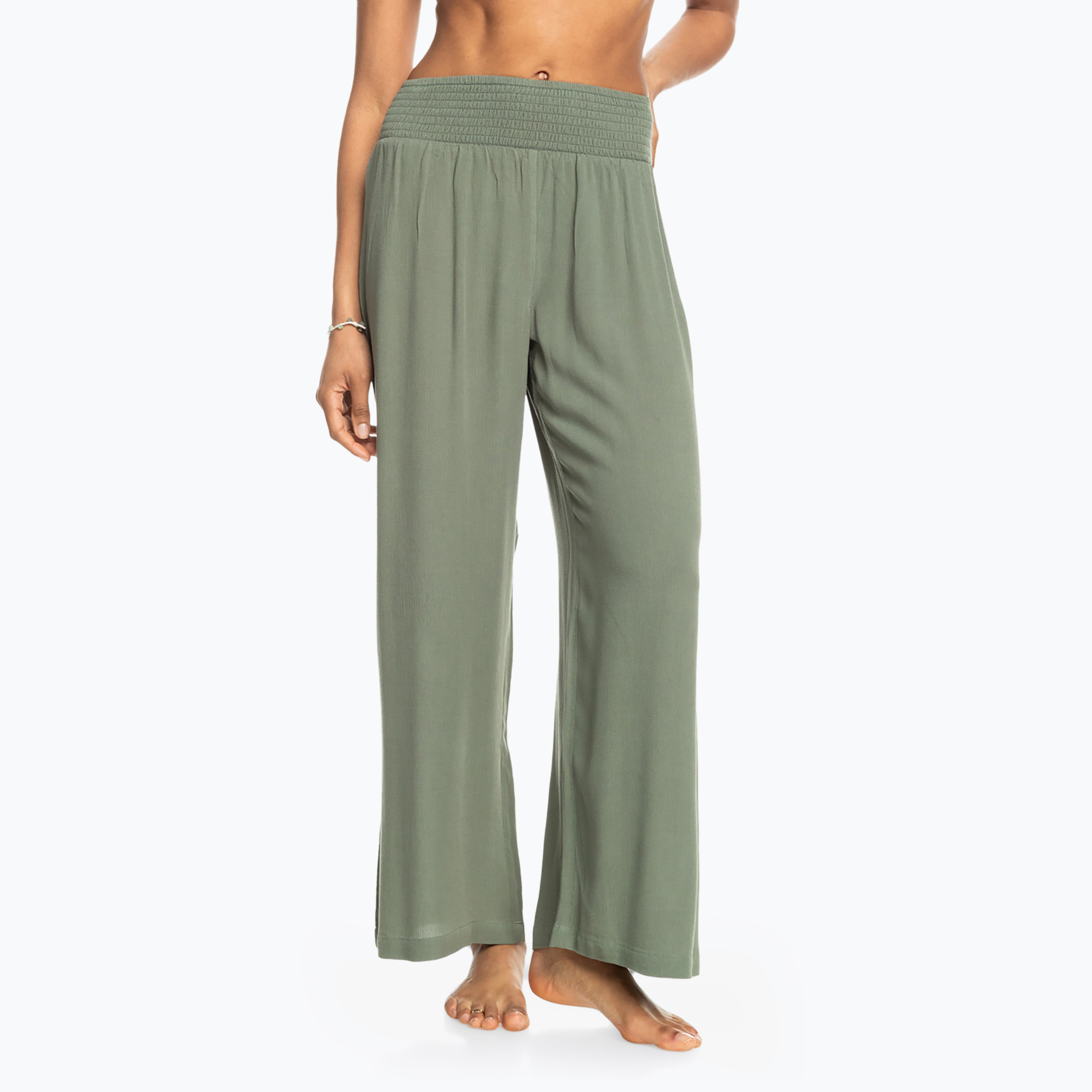 ROXY Pantaloni da donna Along The Beach verde agave (XS) (Along The Beach ERJX603383)