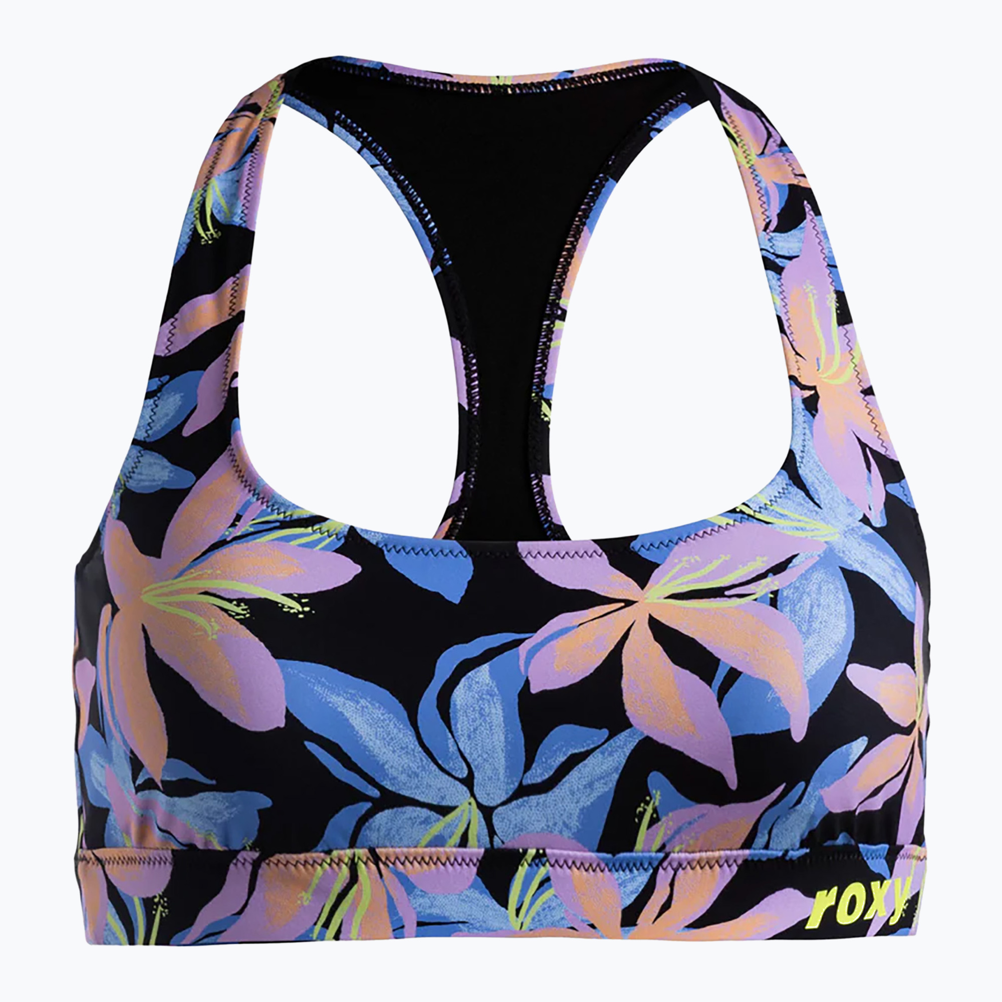 ROXY Active Bralette top costume da bagno antracite kiss (XS) (Active Bralette ERJX305273)