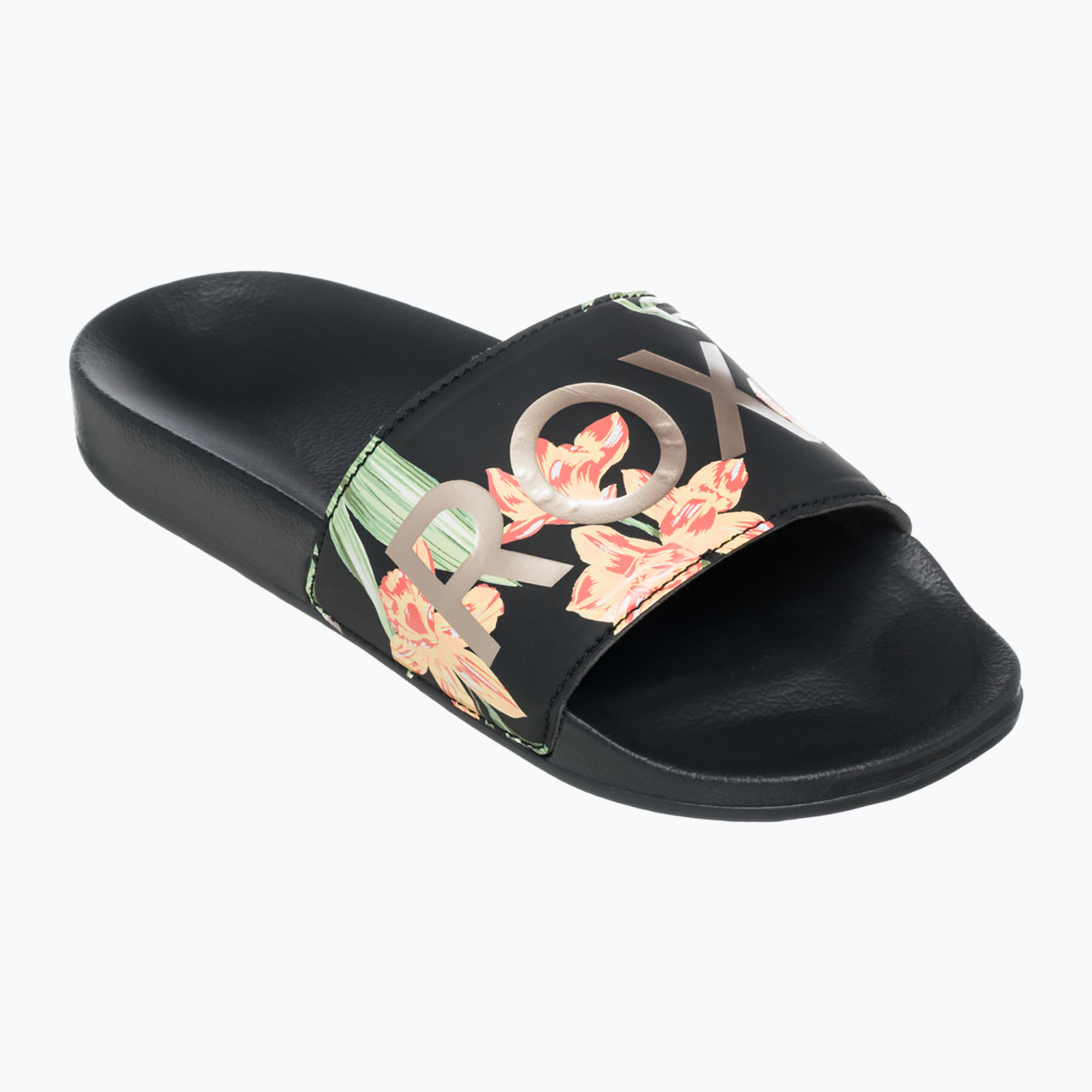 Infradito ROXY Slippy II da donna, stampa nero/verde (36 EU) (Slippy II ARJL100679-0BG)