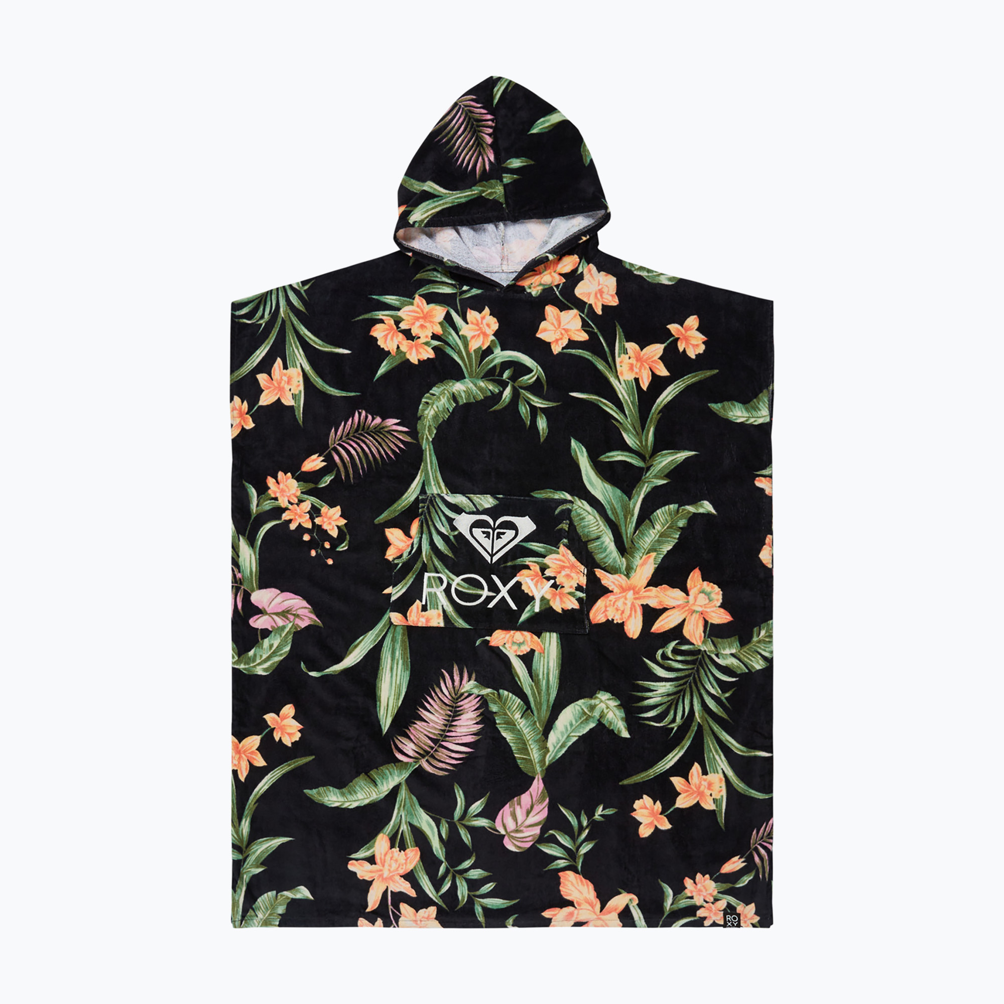 ROXY Stay Magical Poncho stampato da donna antracite fuga dall'isola (151 x 83 cm) (Stay Magical Printed ERJAA04357-KVJ3)