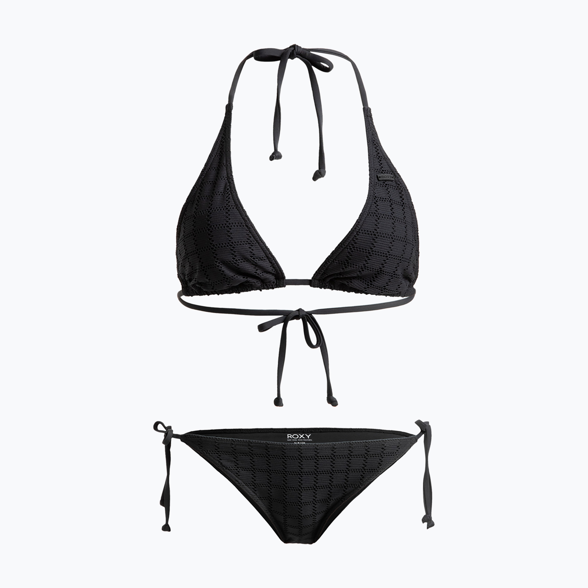 Costume da bagno due pezzi donna ROXY Camilo Elongated Tri antracite (XL) (Camilo Elongated Tri ERJX203579-KVJ0)