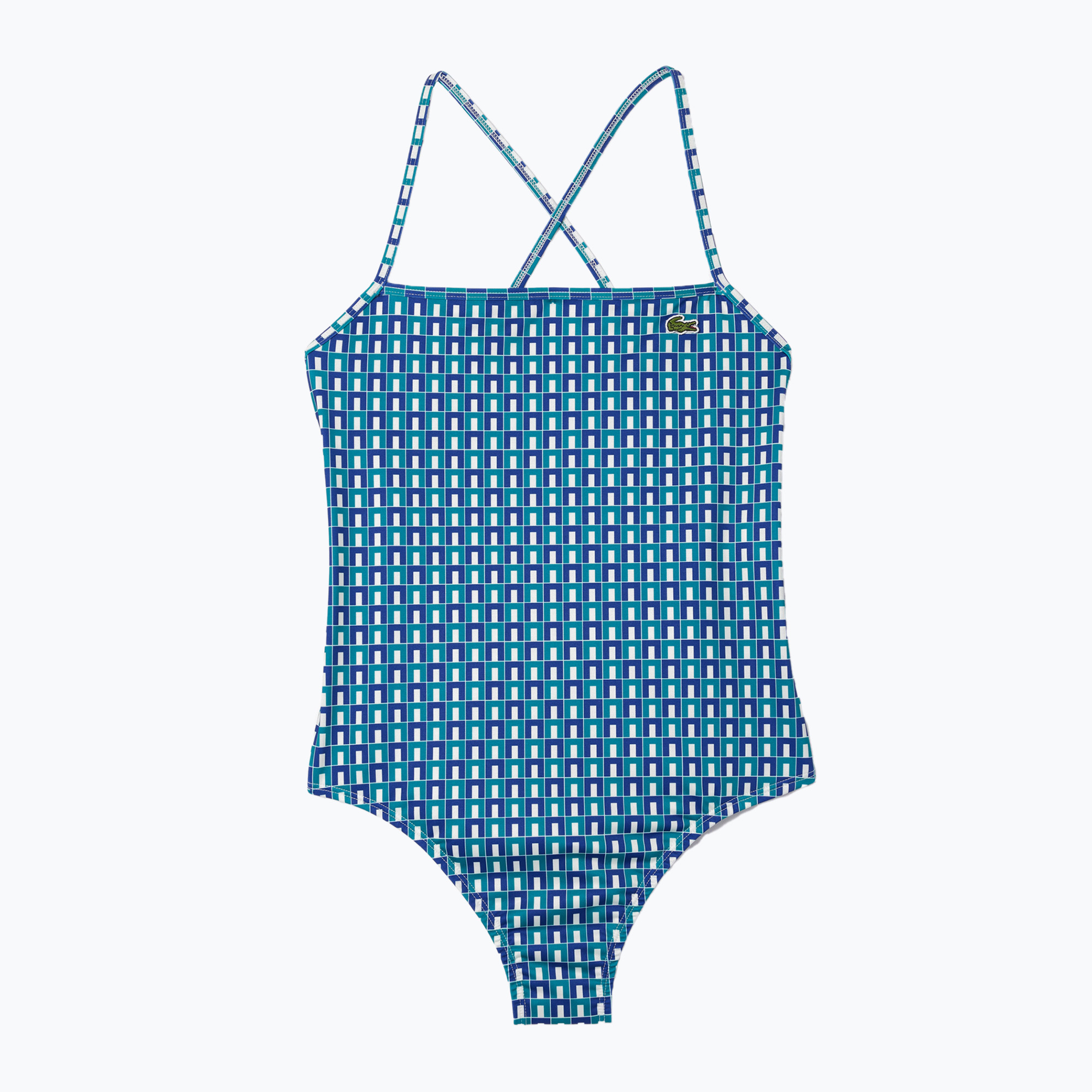 Costume intero Lacoste donna MF7264 mascarpone / prugnola 0 / underground (40) (MF7264)