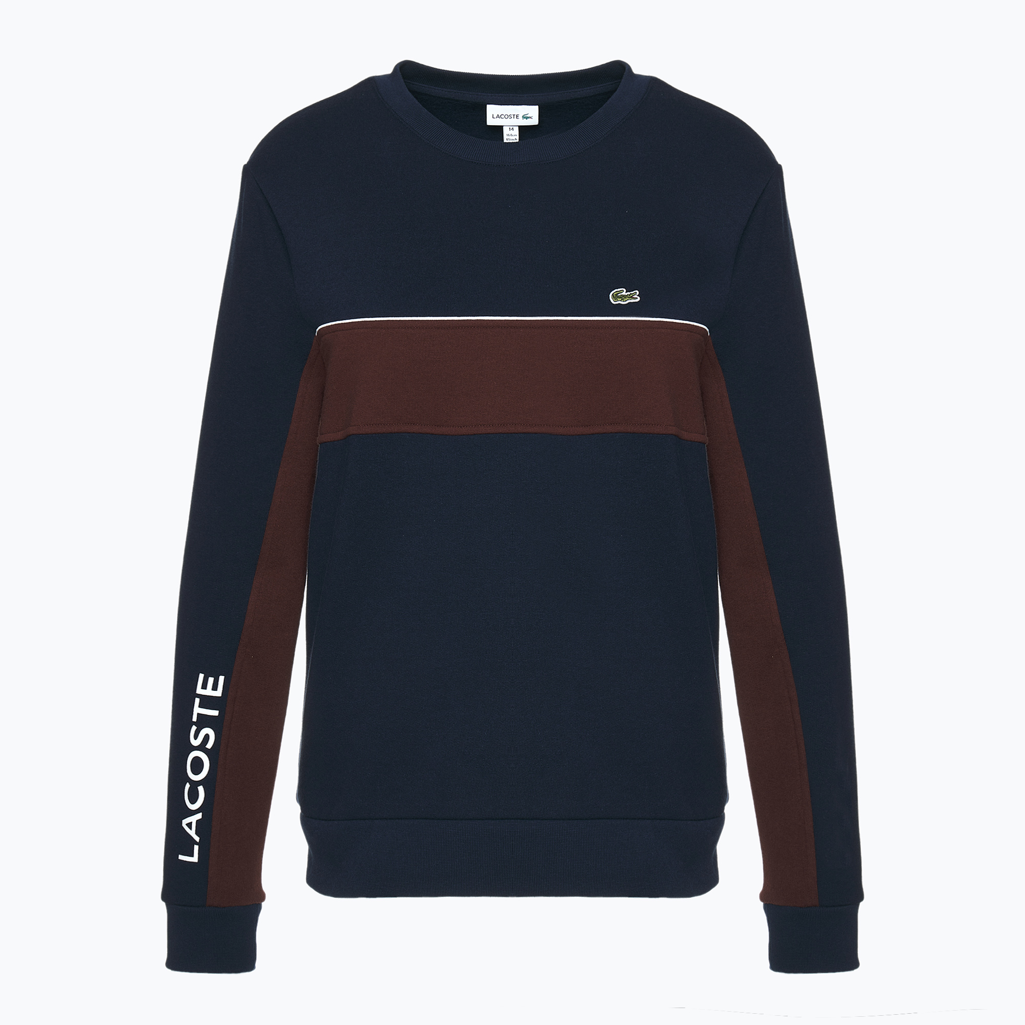 Felpa Lacoste da bambino SJ2451 blu navy-espresso (164) (SJ2451)