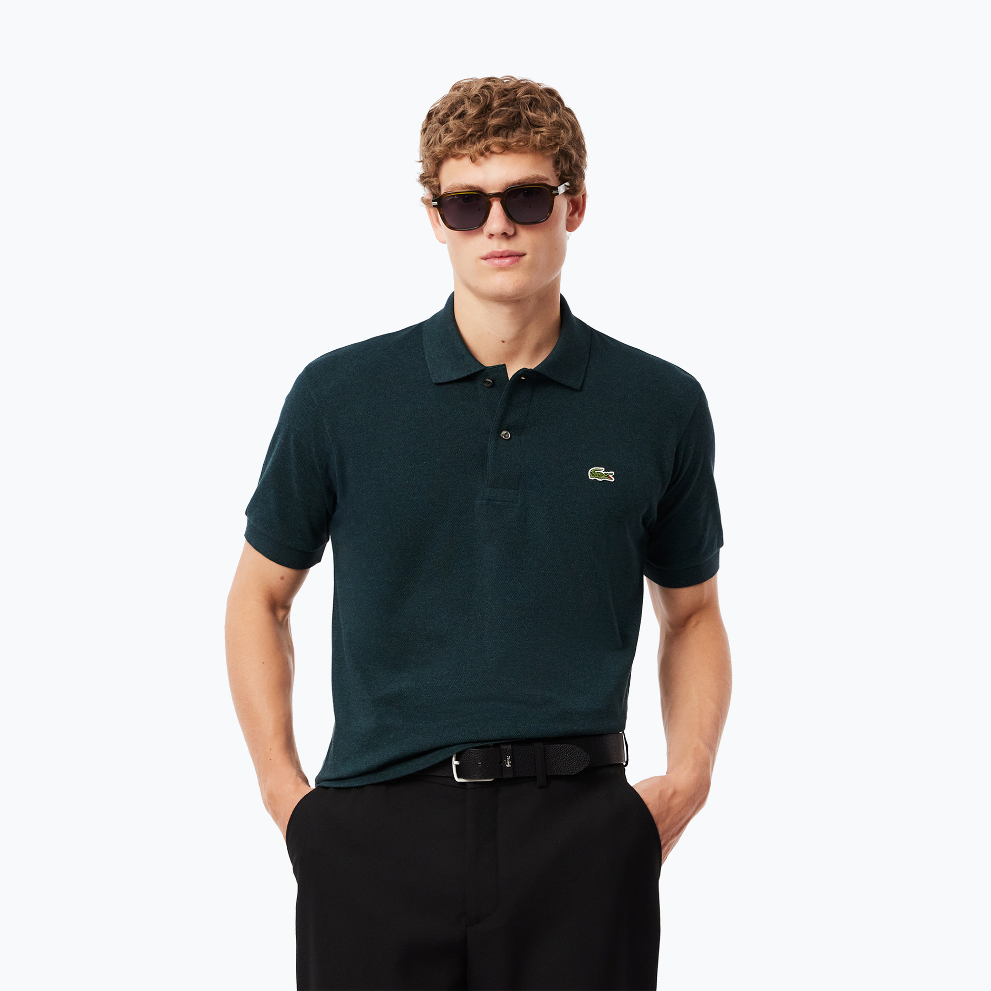 Polo Lacoste uomo L1264 pin jaspe (L) (L1264)