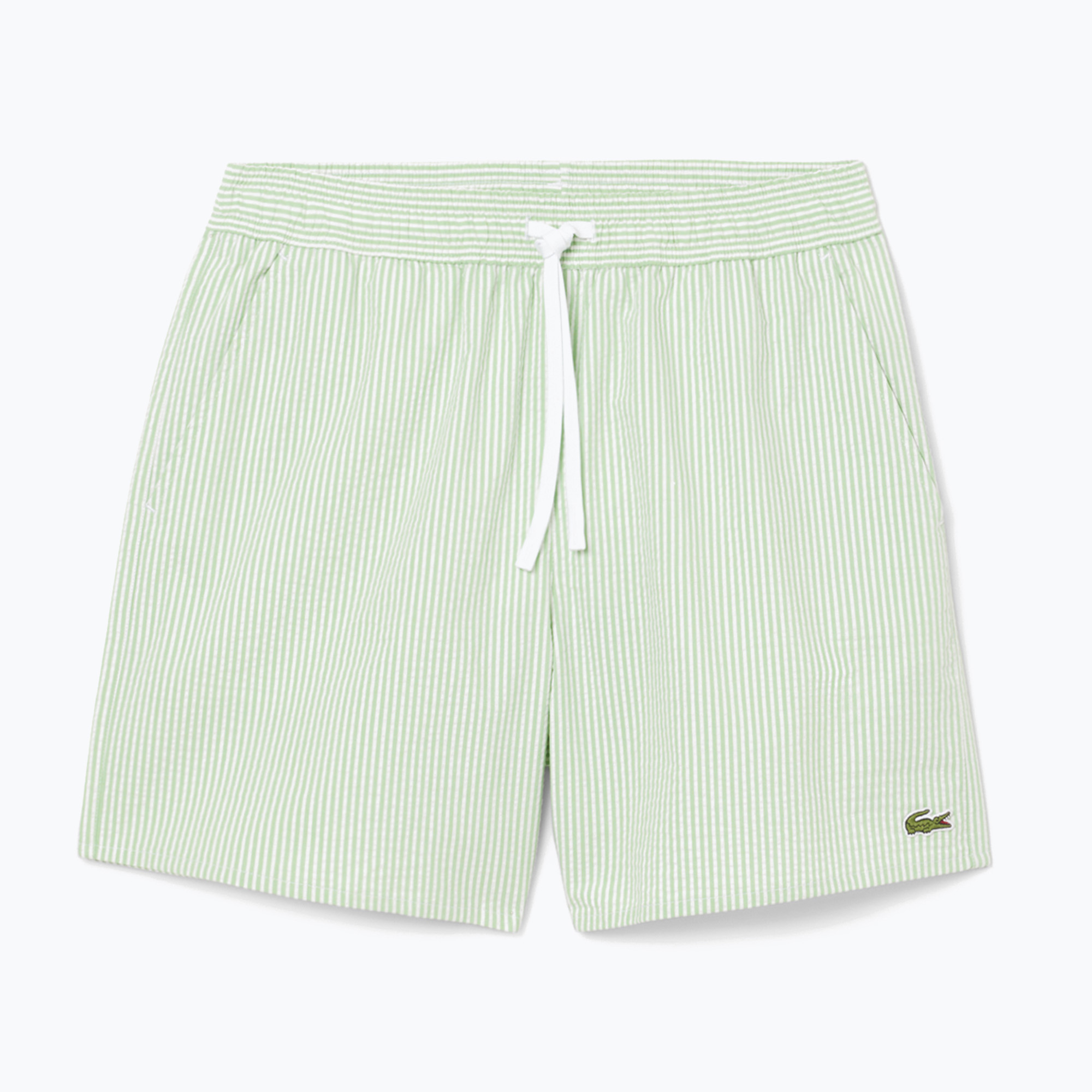 Pantaloncini da bagno Lacoste uomo MH9089 bianco/liamone (XL) (MH9089)