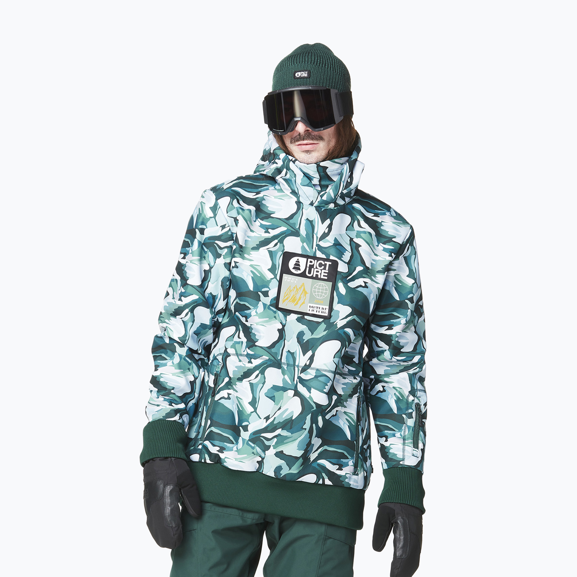 Giacca da sci da uomo Picture Parker con stampa peppup (XL) (Parker Printed MVT0532)