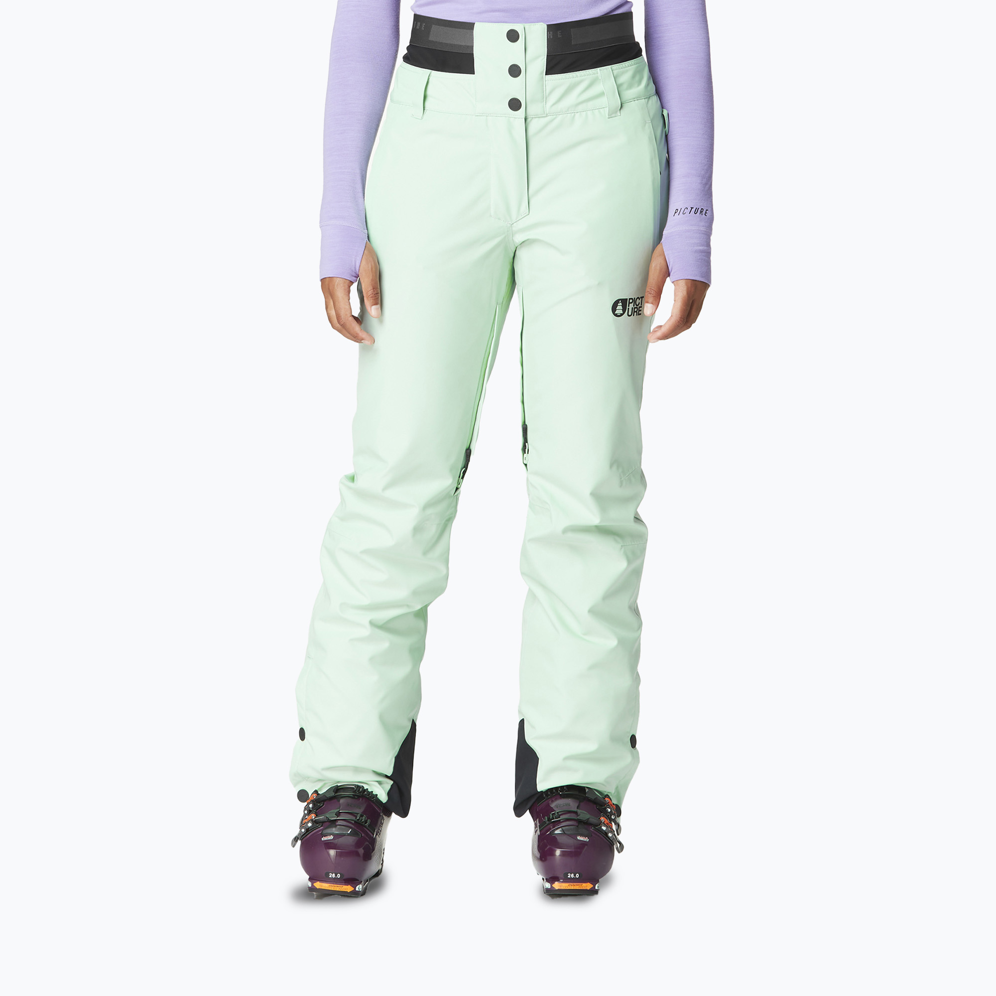 Pantaloni da sci da donna Picture Exa verde limo (M) (Exa 20/15 WPT0122)