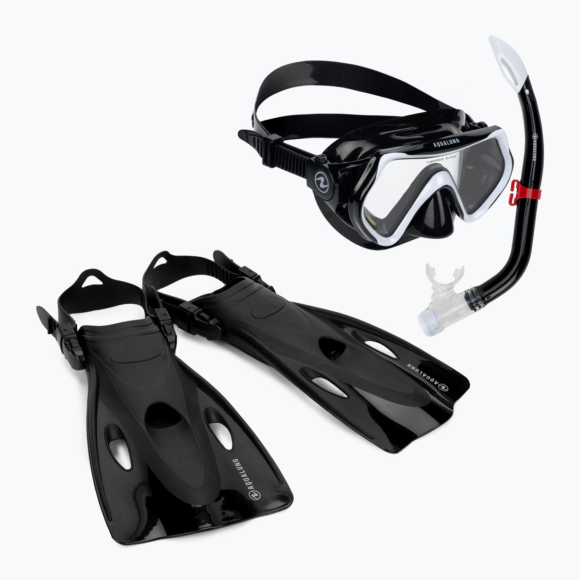 Aqualung Hero Set Snorkeling per bambini nero (S-M) (Hero SV1160101)