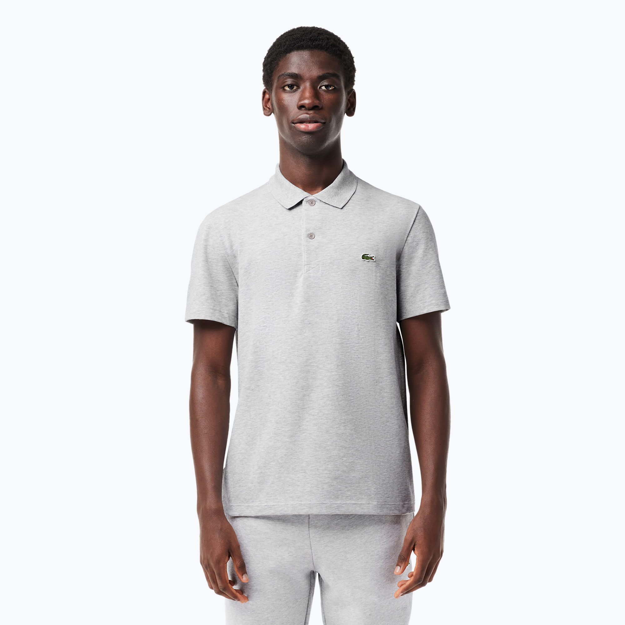 Polo Lacoste uomo DH0783 argento chine (S) (Polo DH0783)