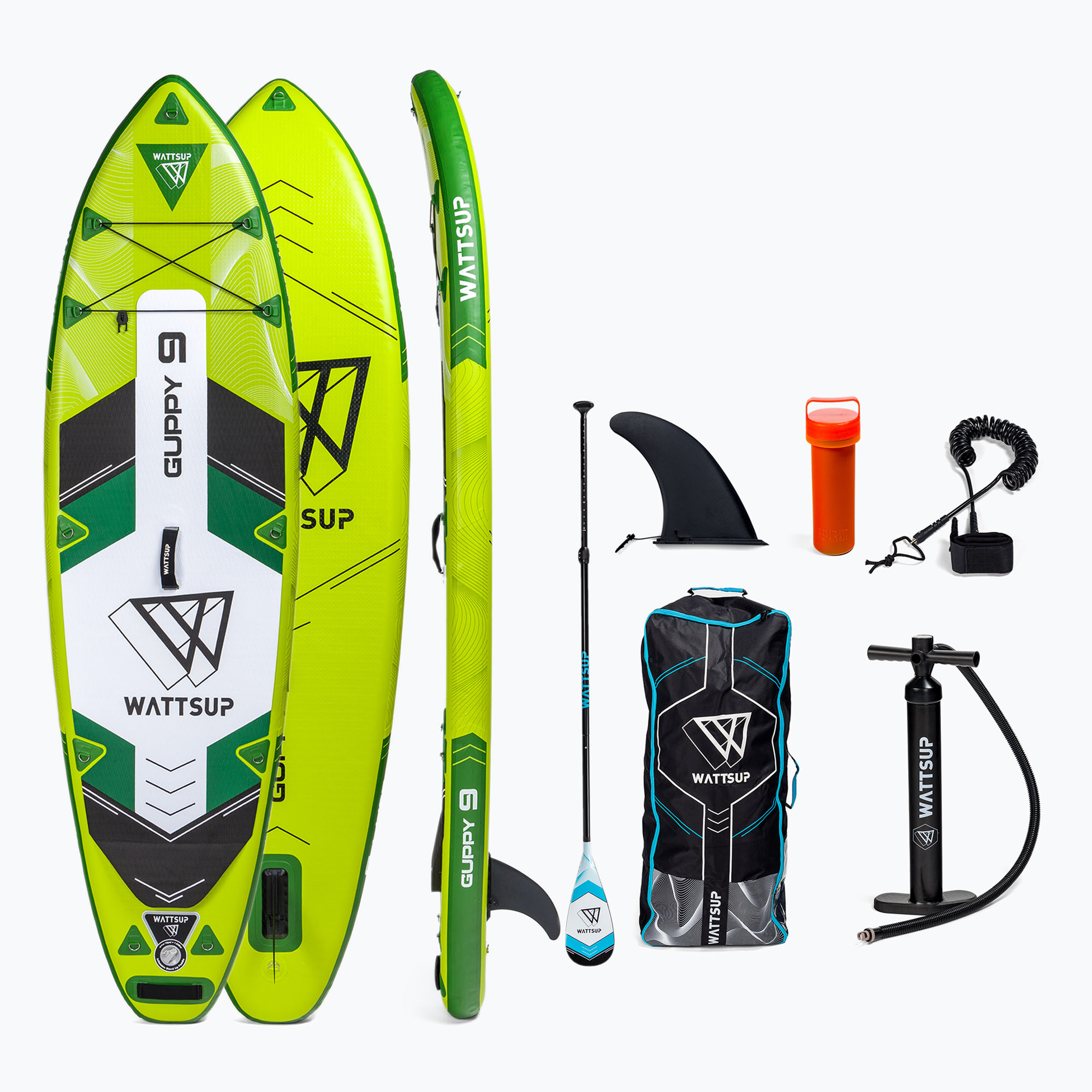 WATTSUP Guppy 9'0'' verde tavola da SUP (274 cm) (Guppy 9'0'' PB-WGPY91)