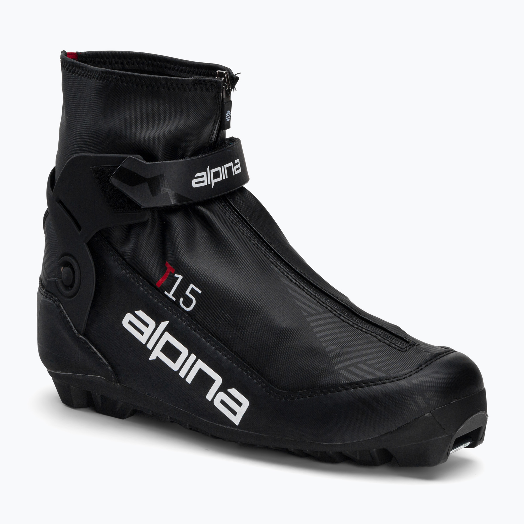 Scarponi da sci di fondo da uomo Alpina T 15 nero/rosso (46 EU) (T 15 5356-1)