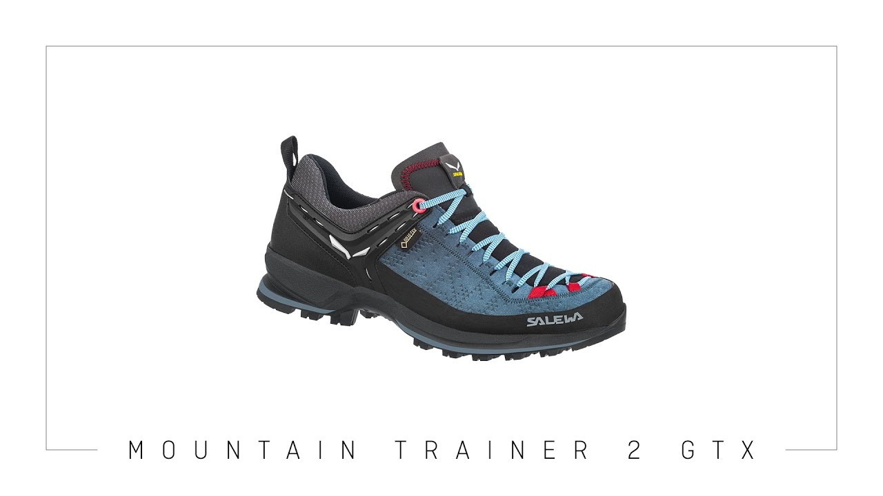 Salewa MTN Trainer 2 GTX scarpe da trekking da donna dark denim/fluo coral