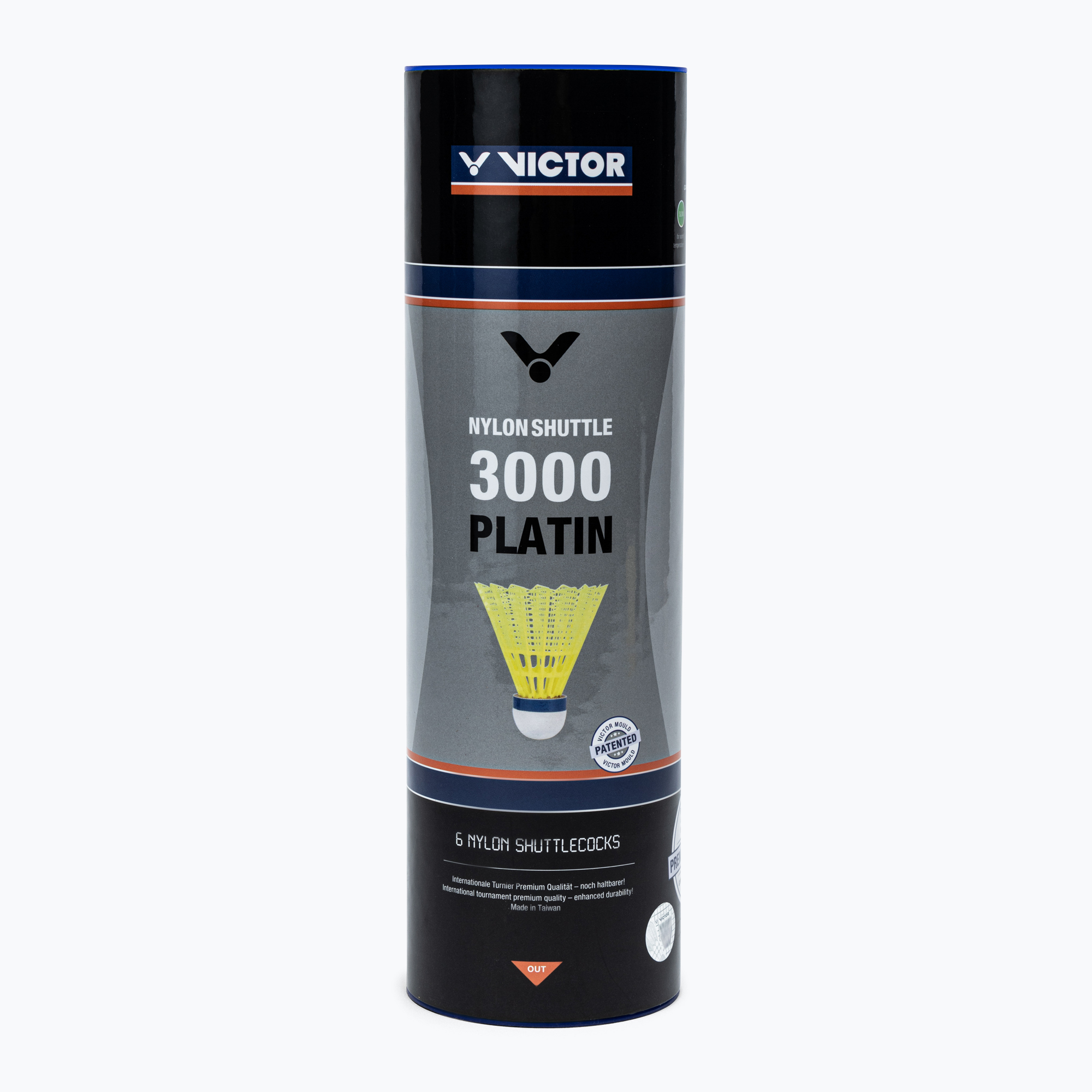 Navette da badminton VICTOR Nylon Shuttle 3000 medium 6 pz. giallo (Medium) (Nylon Shuttle 3000 101570)