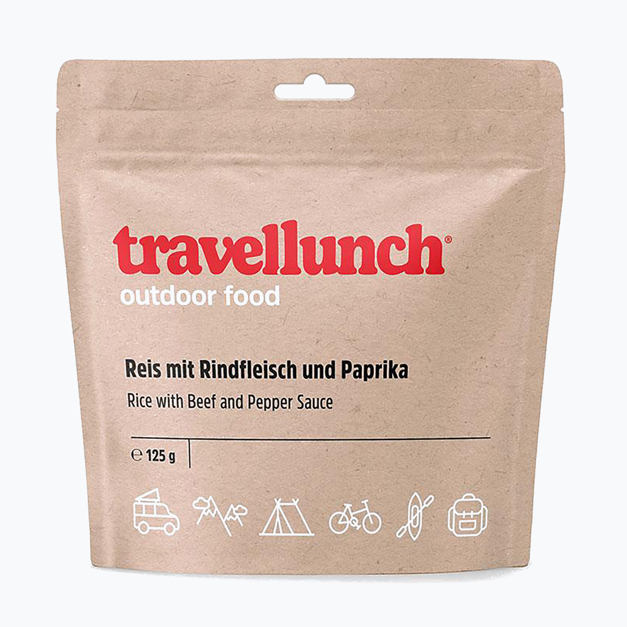 Cibo liofilizzato travellunch Manzo piccante con riso 125 g