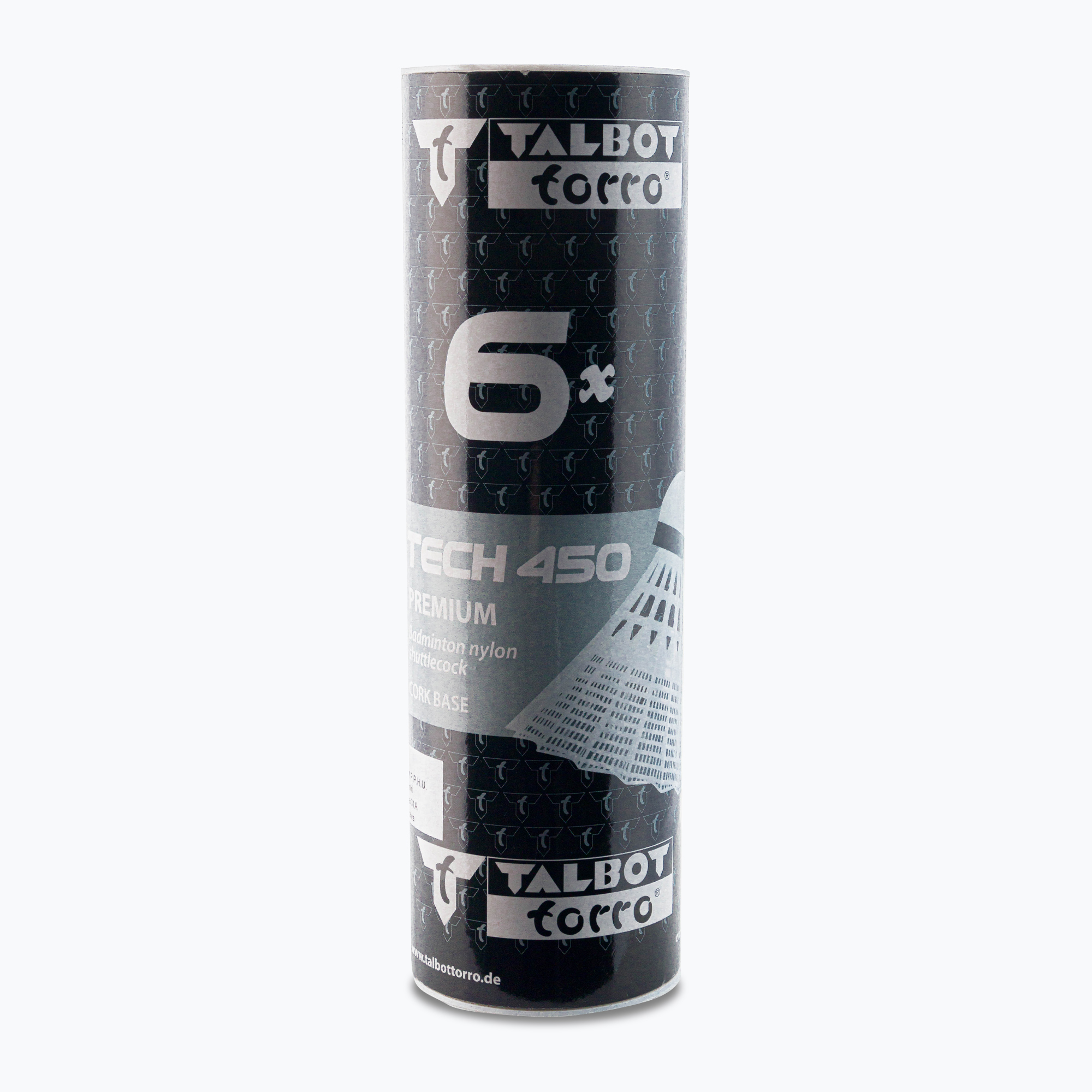 Talbot-Torro Tech 450 Premium Nylon Volano veloce 6 pezzi bianco.