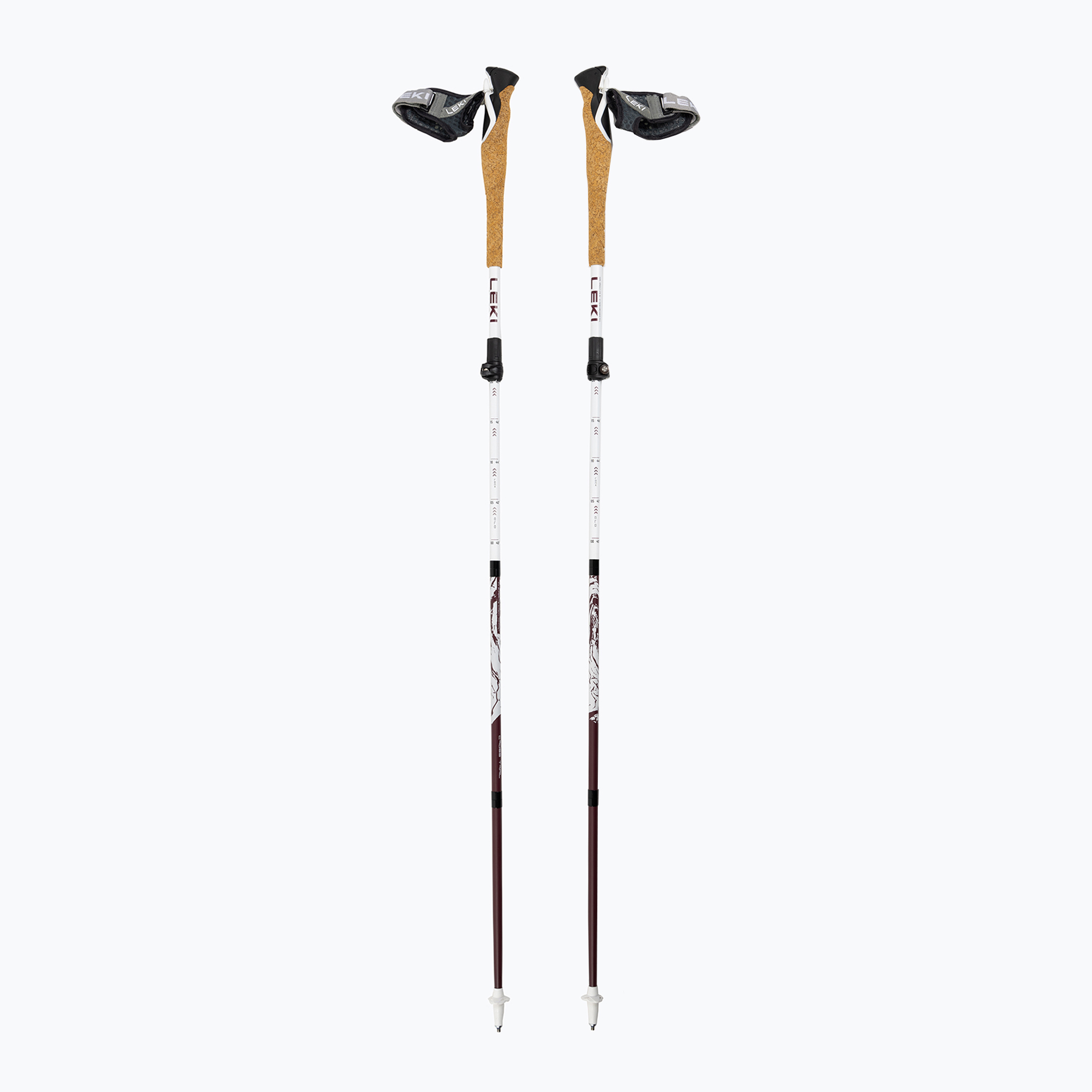 Bastoncini da trekking LEKI Cross Trail FX Superlite Compact bianco/menta/nero