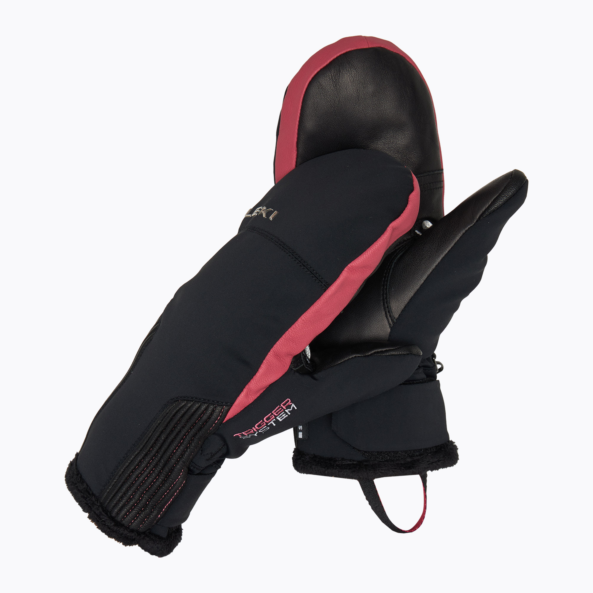 LEKI Guanti da sci da donna Vallarta 3D Mitt nero/rosa (6.5) (Vallarta 3D Women Mitt 654805502)