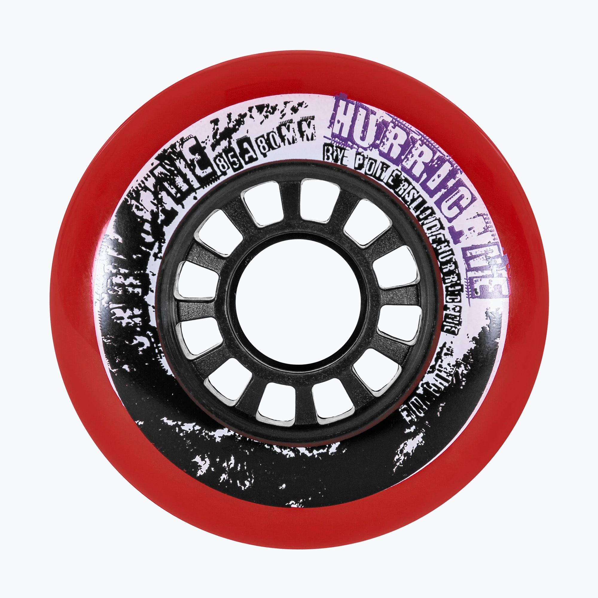 Powerslide Hurricane 76 mm/88A ruote rollerblade 4 pezzi rosso. (76 mm / 88A) (HURRICANE 4-Pack 905194)