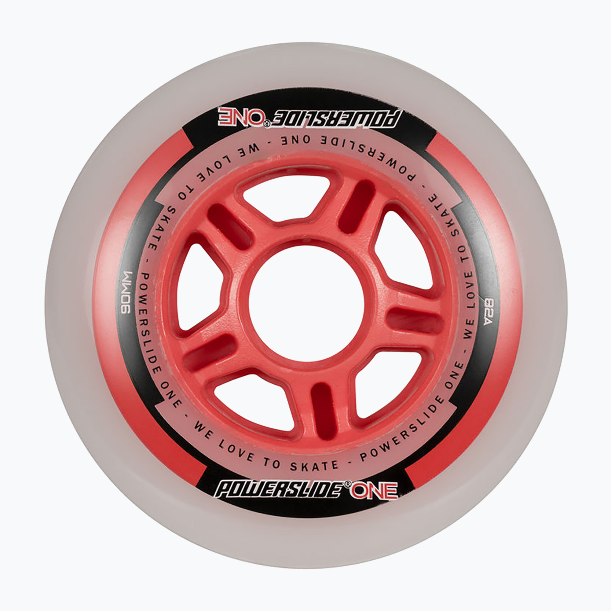 Powerslide One 90/82A ruote per rollerblade 4 pezzi rosso (90 mm / 82A) (One 905303)