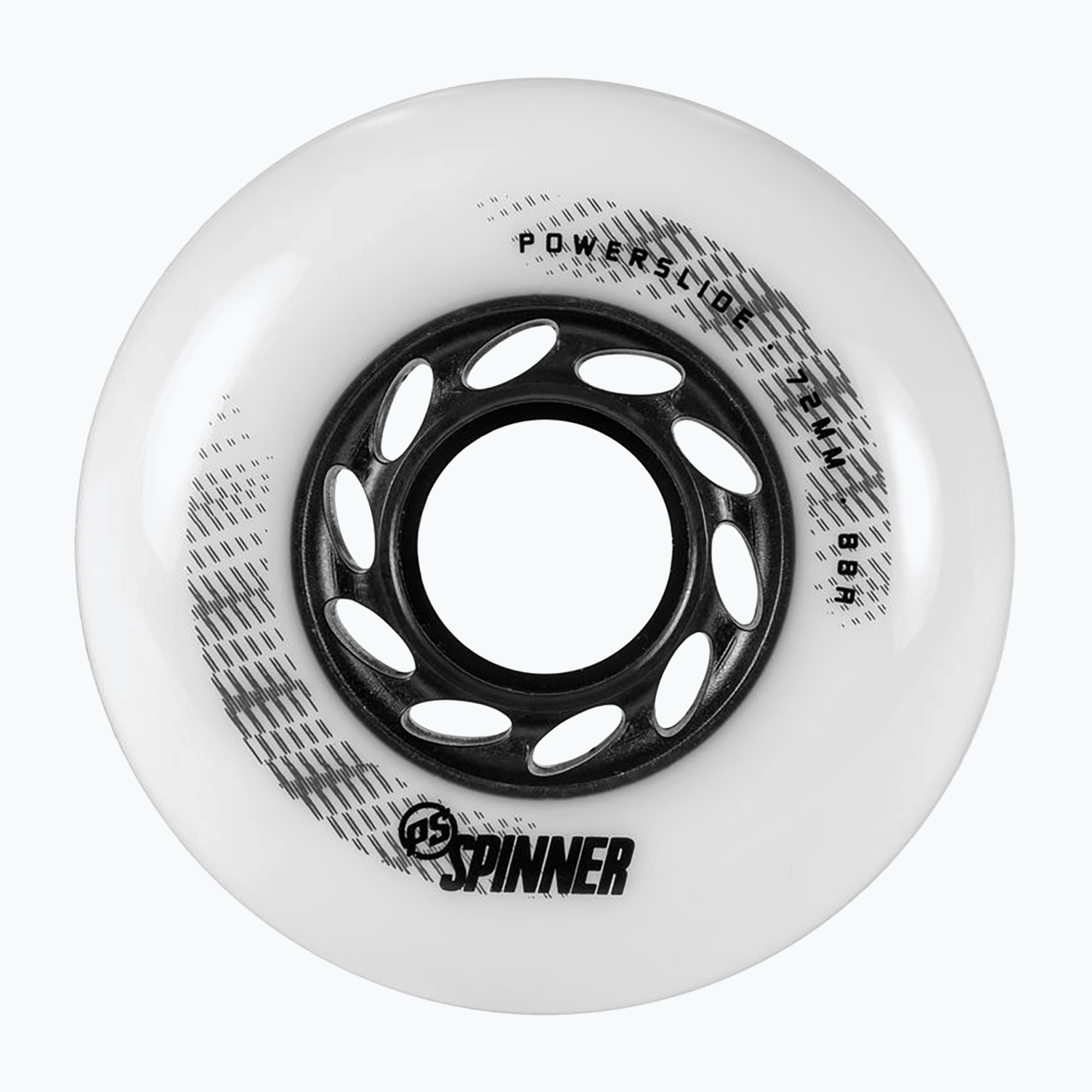 Powerslide Spinner 72/88A ruote rollerblade 4 pezzi bianco (72 mm / 88A) (Spinner 905327)