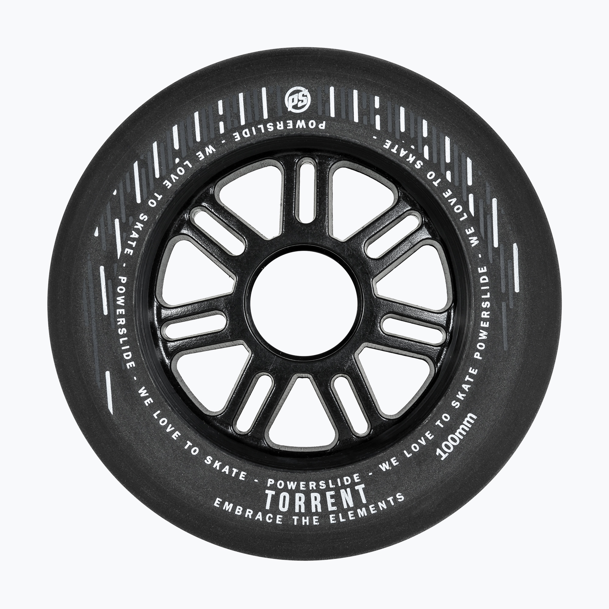 Powerslide Torrent Rain 100 mm/84A ruote rollerblade 4 pezzi nero.