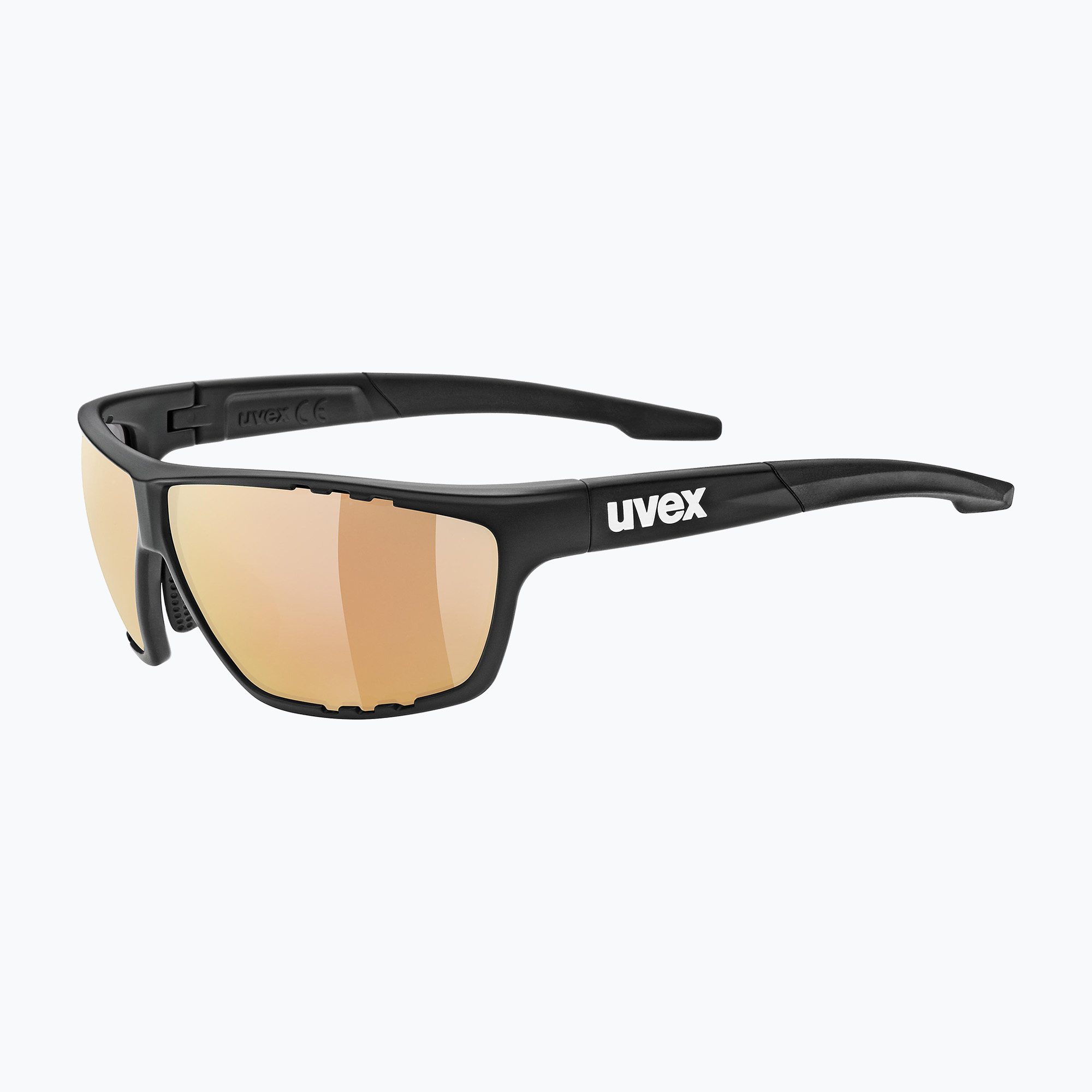 Occhiali da sole UVEX Sportstyle 706 CV V nero opaco/rosso specchiato (Sportstyle 706 CV V 53/2/036/2206)