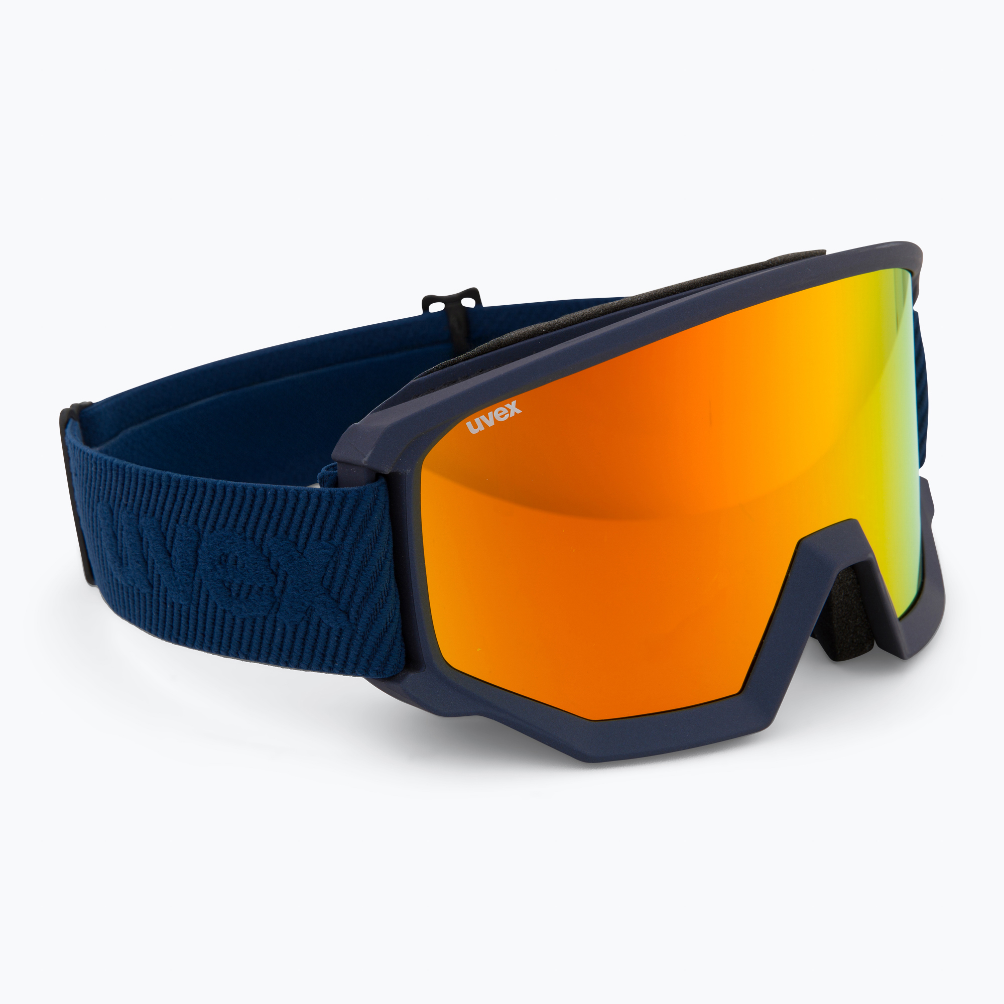 UVEX Athletic CV occhiali da sci navy opaco/specchio arancione verde (Athletic CV 55/0/527/4030)